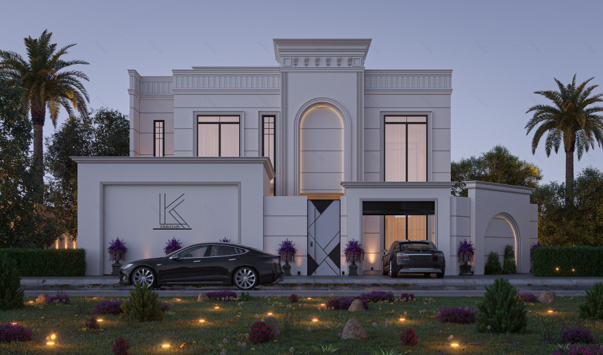 新古典别墅立面丨Bareeq Consulting-12