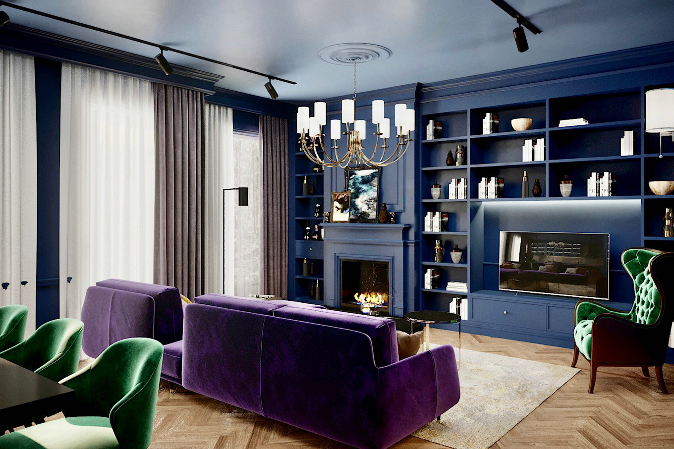 欧式居所，色彩斑斓的生活空间-4