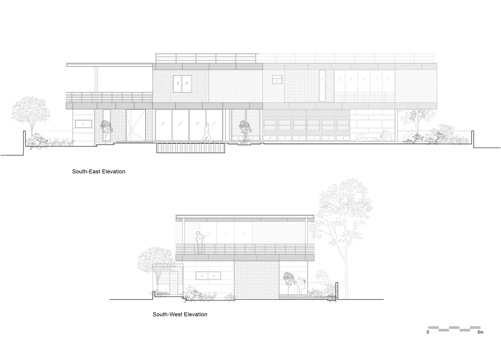 百叶窗屋;百叶窗住宅(具体可根据实际语境确定更准确的译法,此处Louvered常见意思为有百叶窗的,House为房屋、住宅等意思) 丨印度丨andblack design studio-64