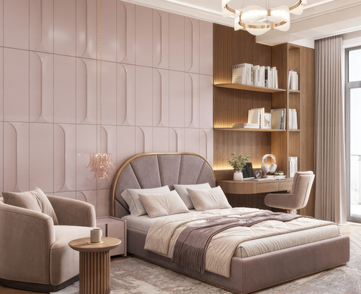 年轻女孩卧室设计-4