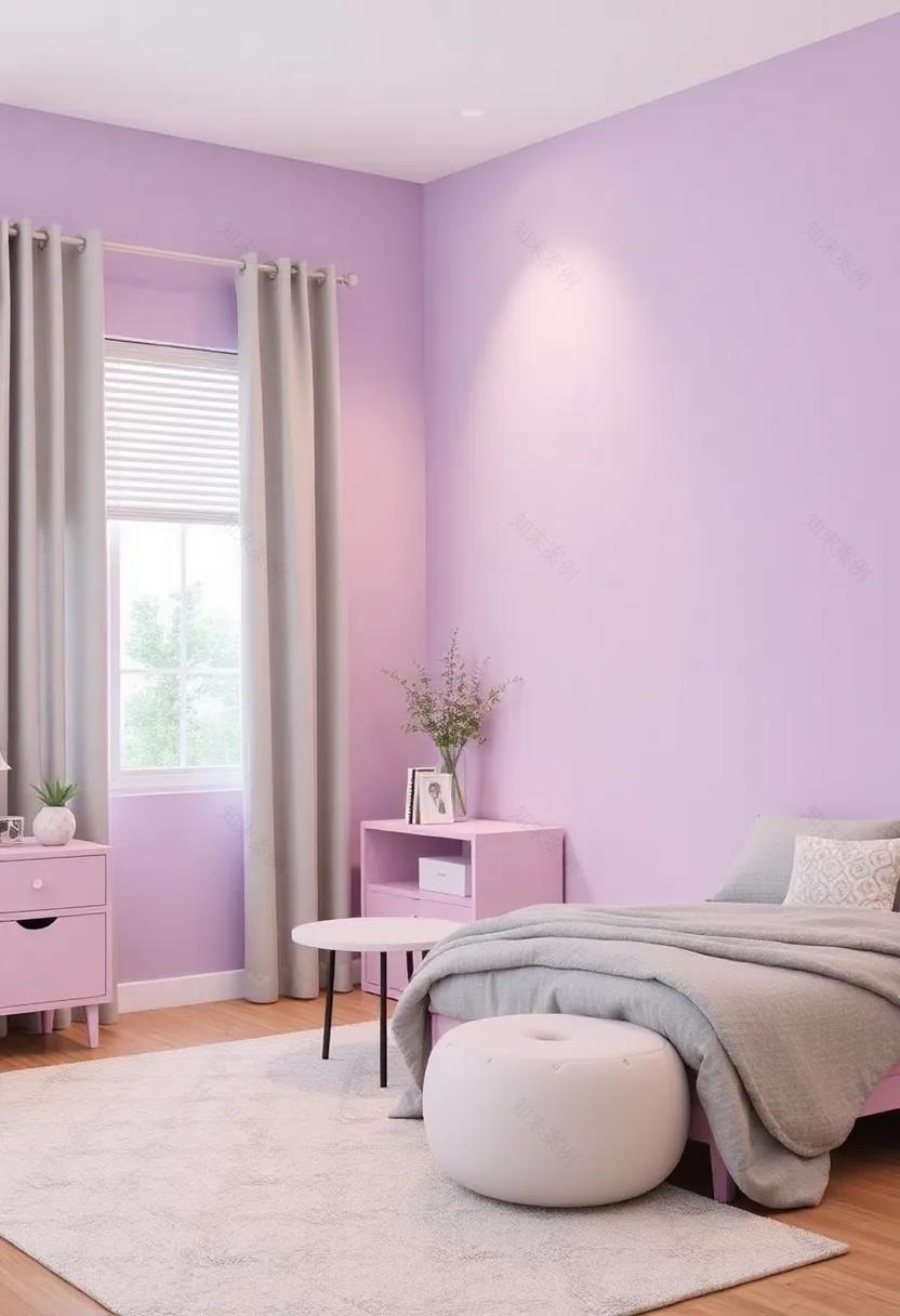 薰衣草与灰色女孩房改造-50