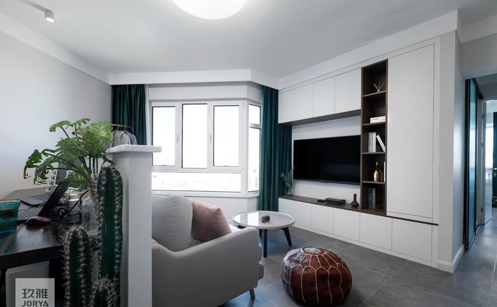 玖雅平层设计 | 异形客厅的完美破局-71
