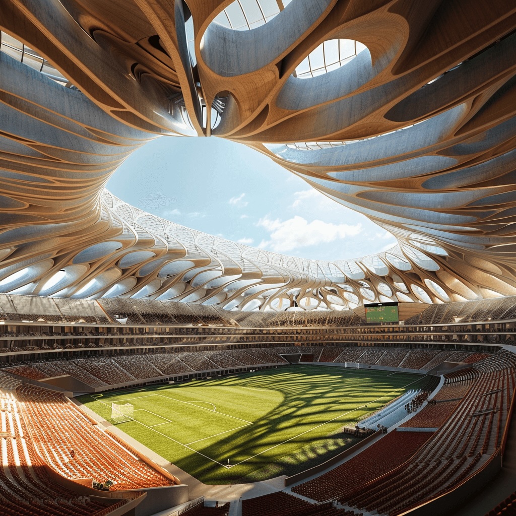 丘比内赫体育场丨卡塔尔多哈丨Green Clay Architecture-15