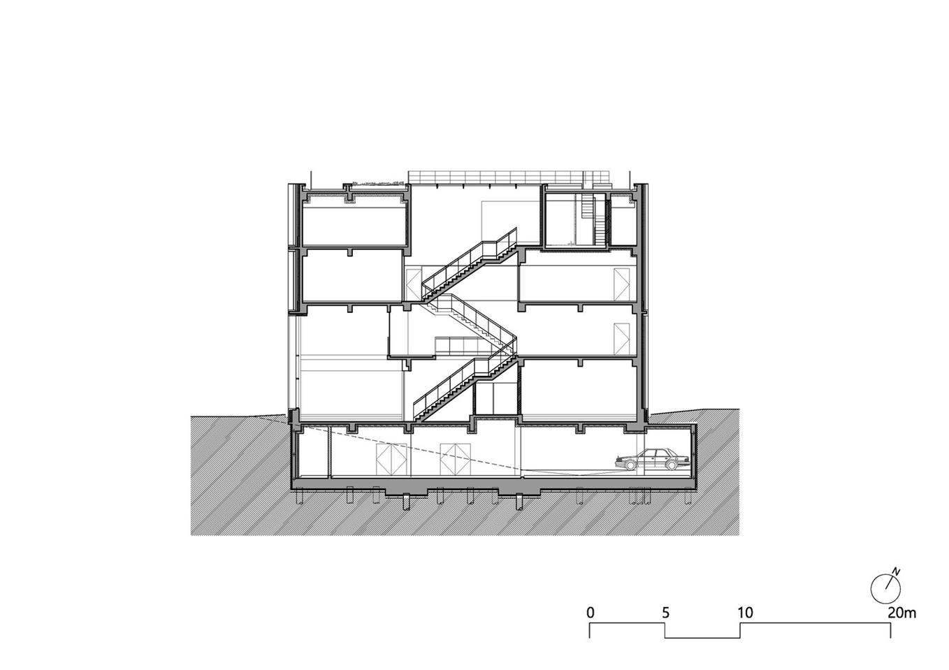 曲折红砖外立面的电影公司办公楼设计丨韩国京畿道丨戈者设计-32