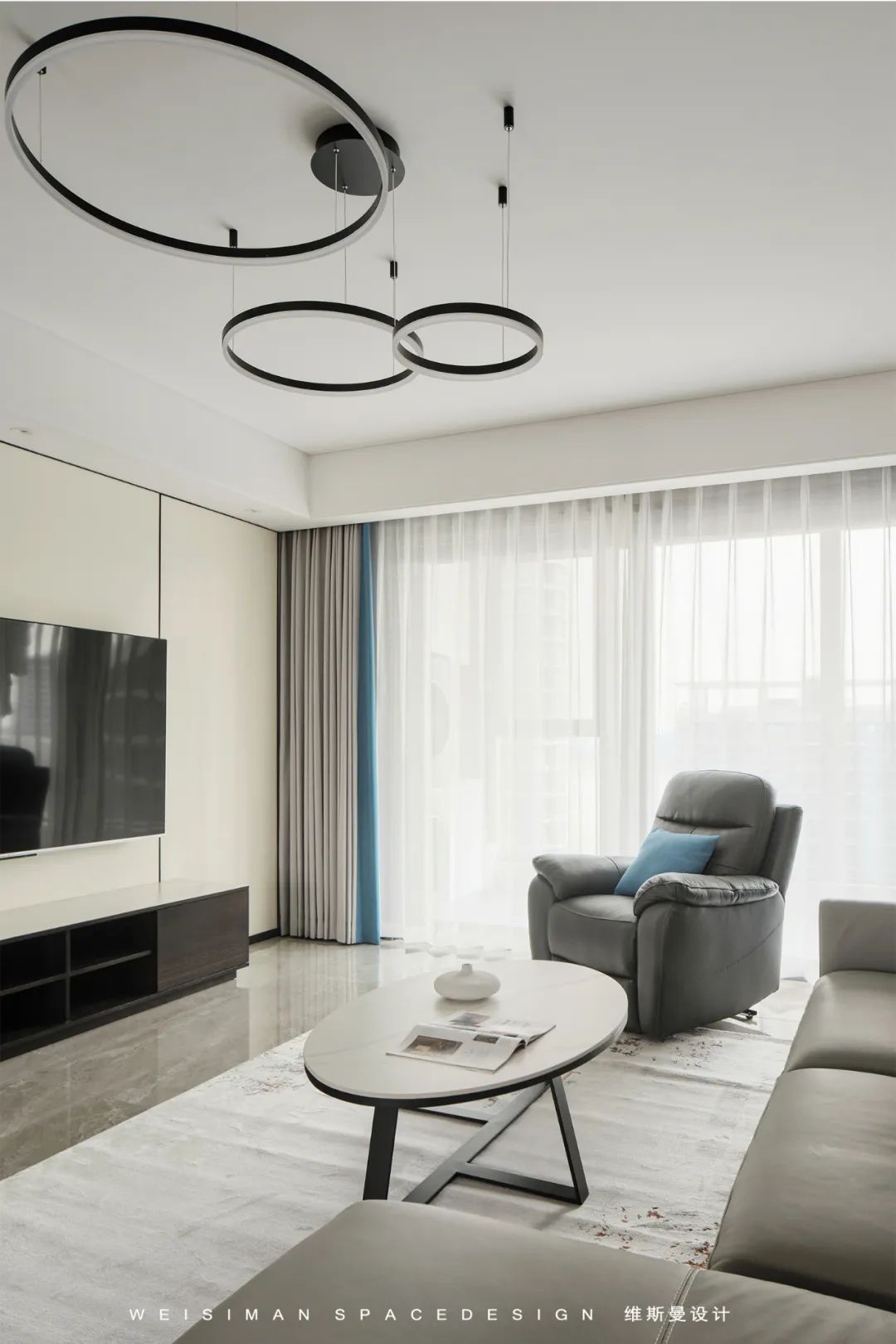 如梦之境 · 探索现代简约大平层之美丨中国苏州丨维斯曼全案设计-18