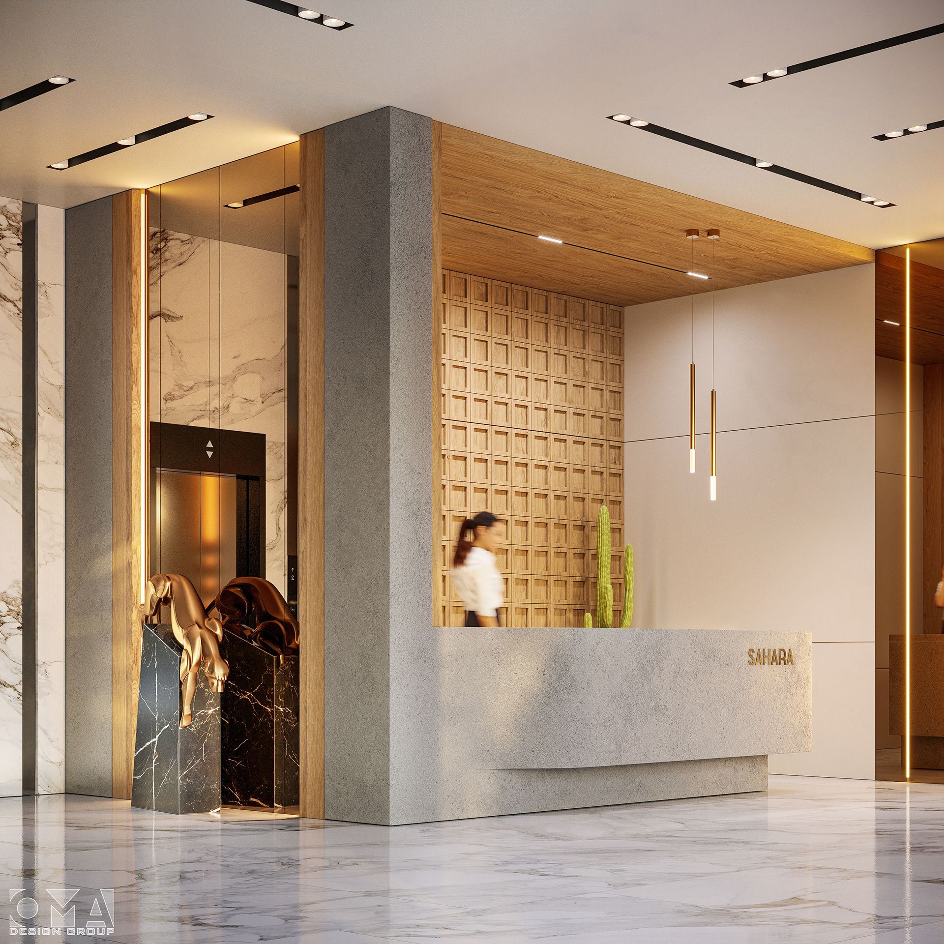 撒哈拉酒店室内设计项目丨沙特阿拉伯丨SPIRE-6