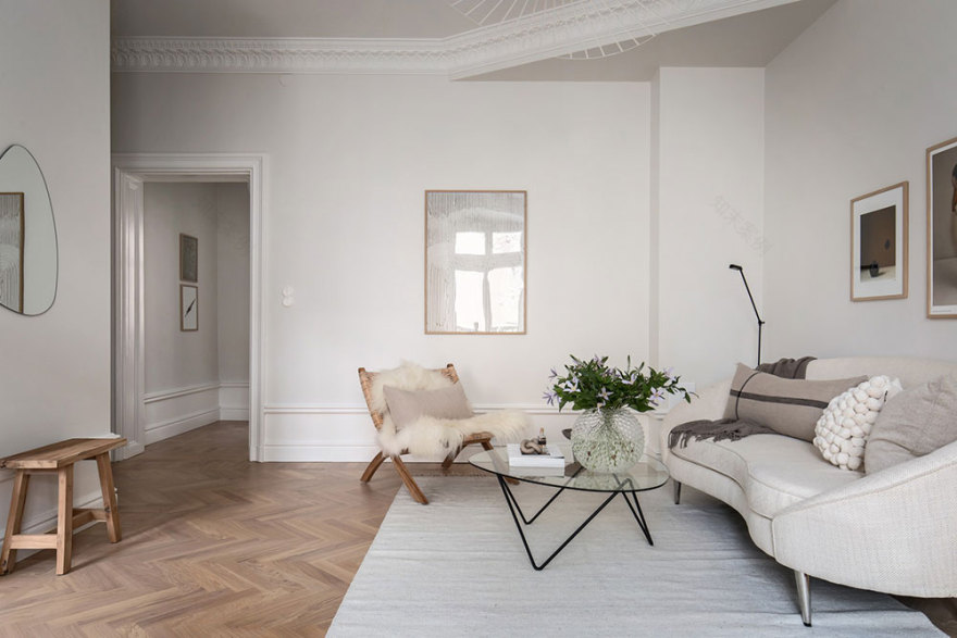 温馨典雅的北欧公寓设计-16