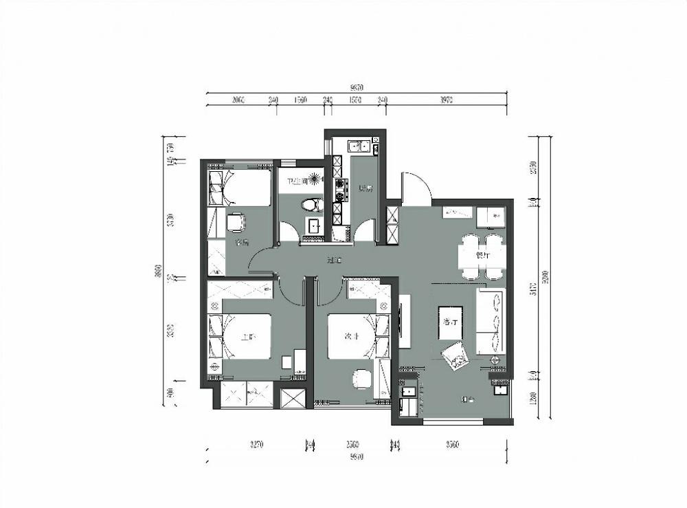 黎铭设计工作室平层案例-15