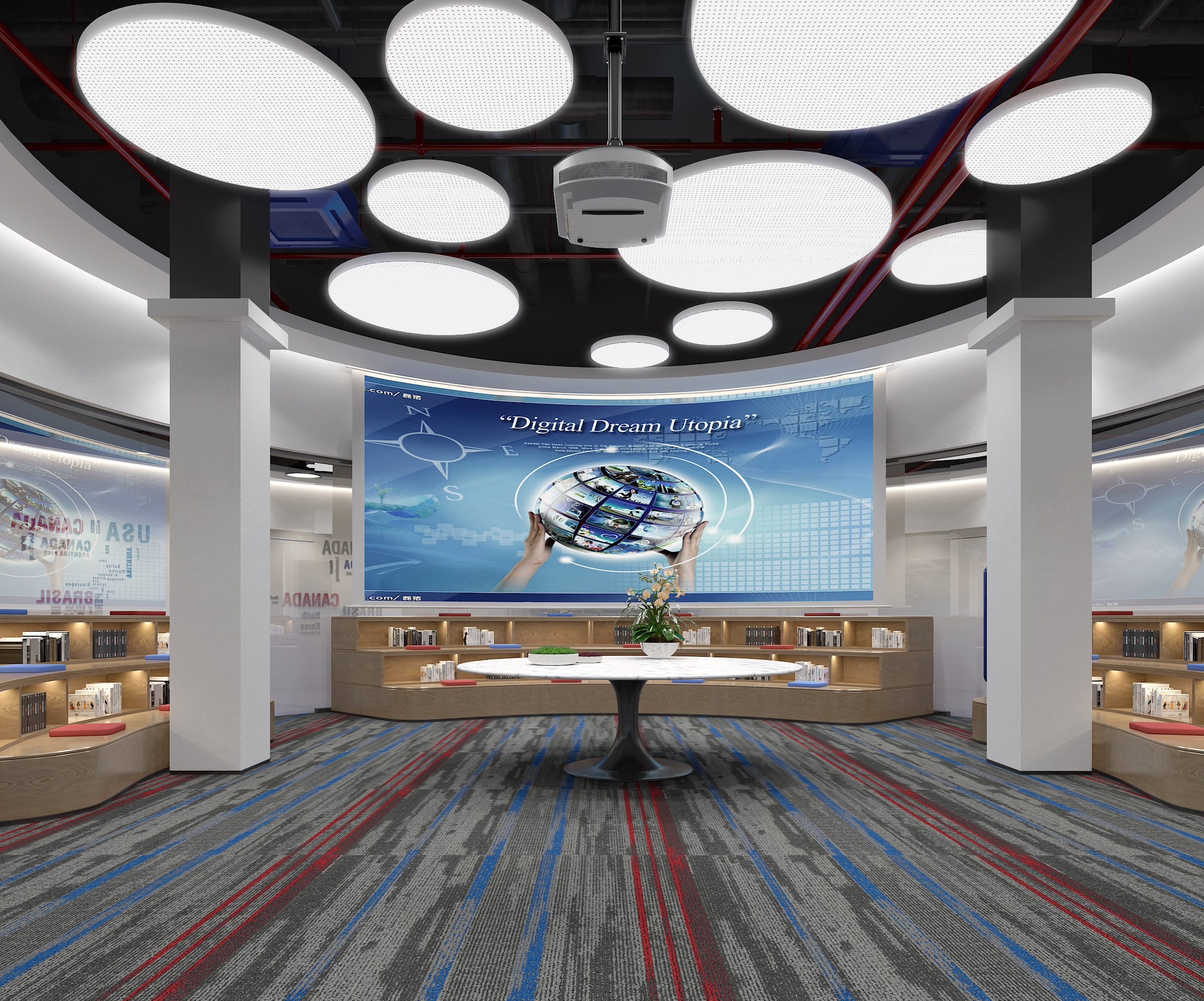 双汇电商办公室装修设计案例-2