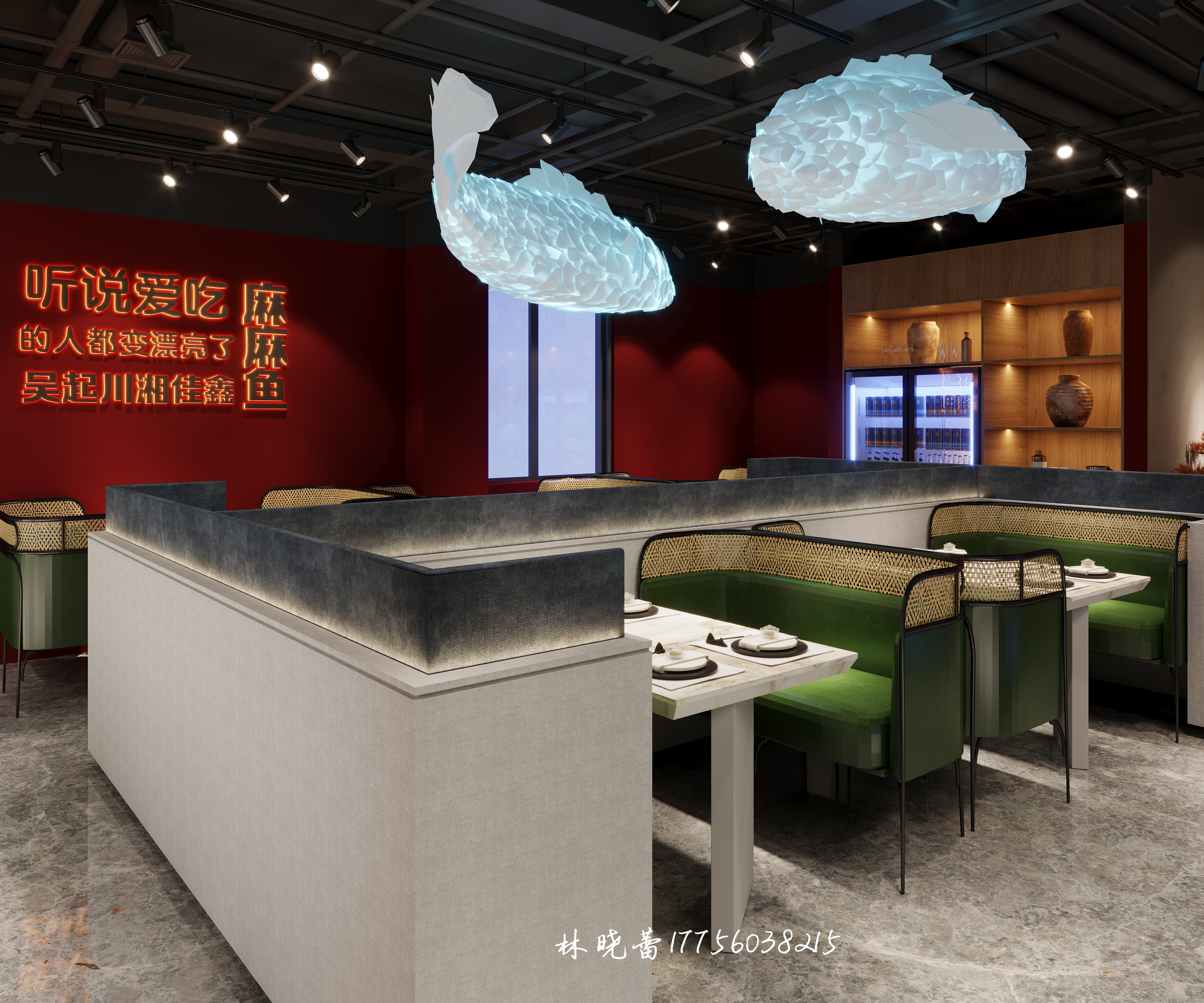 重庆麻麻鱼川菜馆--餐饮空间-1