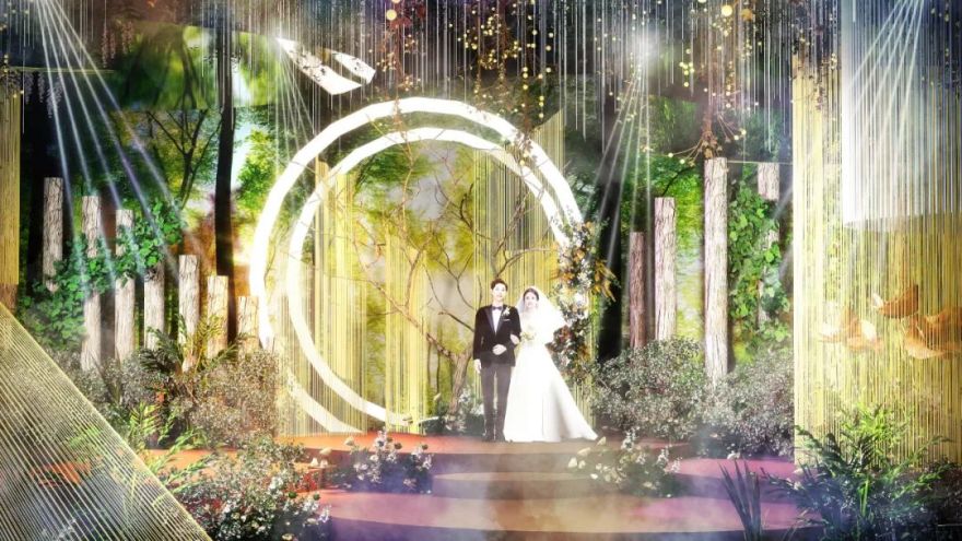 森林婚礼的纯粹自然之美-15