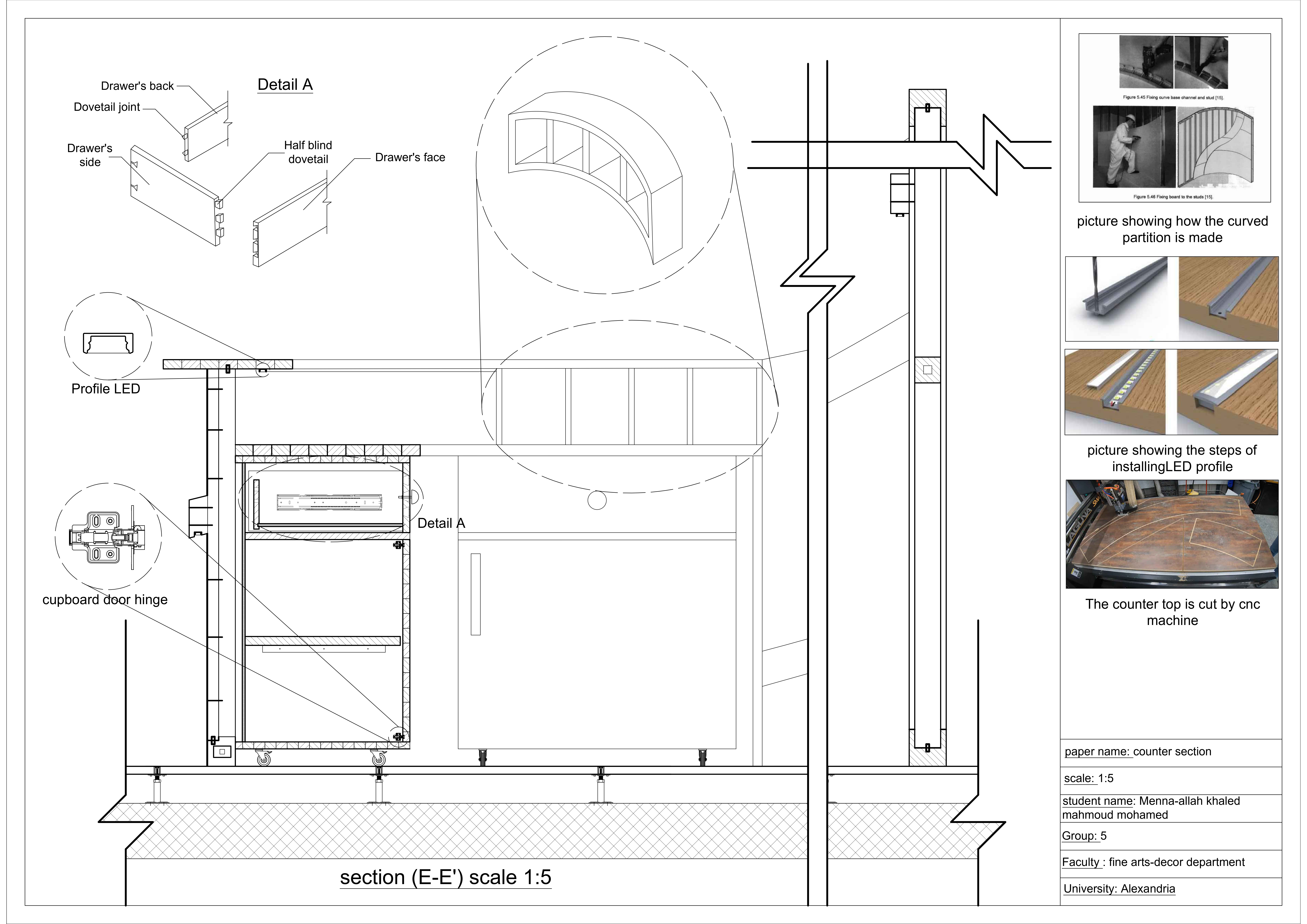 Round Desk design and working details-3
