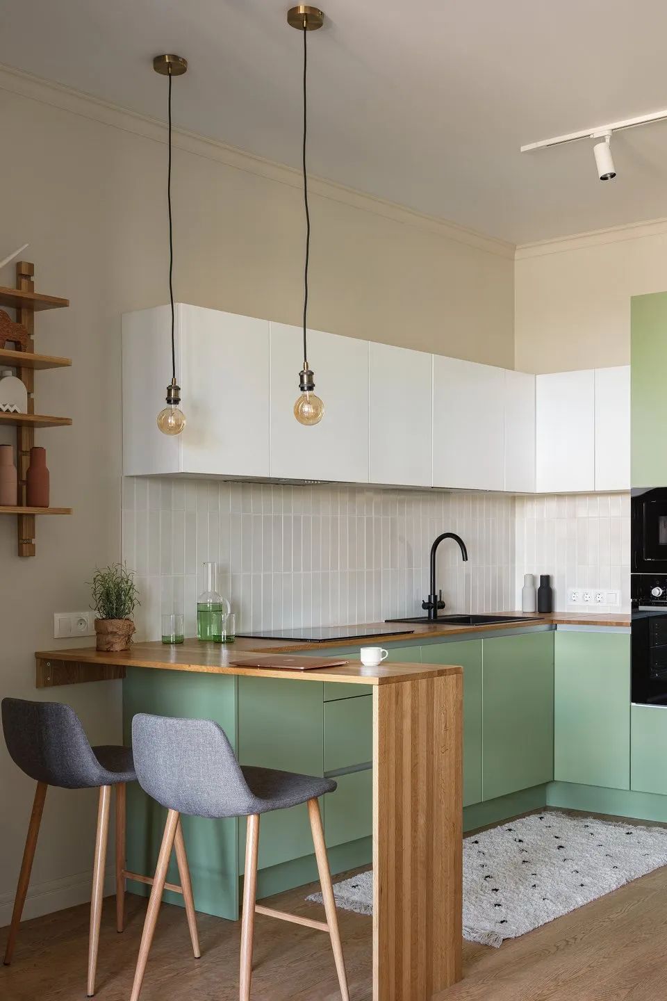 60㎡斯堪的纳维亚公寓设计丨Anastasia Zarkua-21