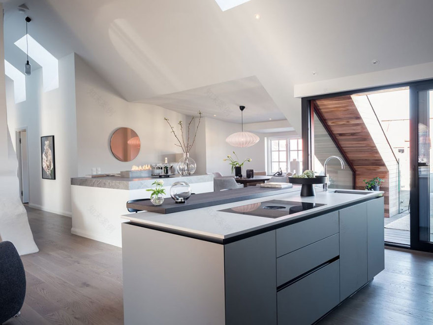 斯德哥尔摩优雅现代阁楼设计-10