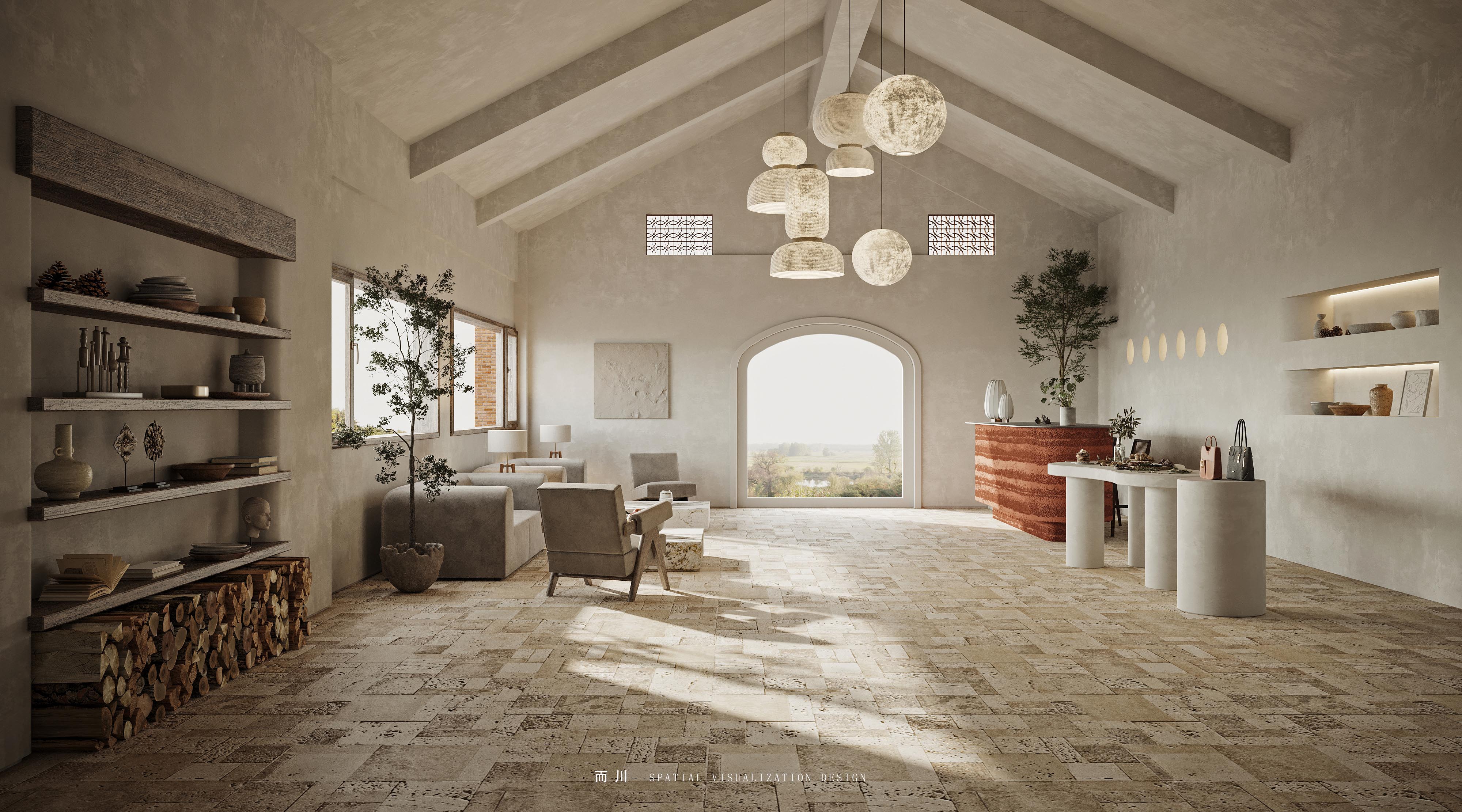 自然之美,侘寂民宿设计丨而川空间可视化工作室-8