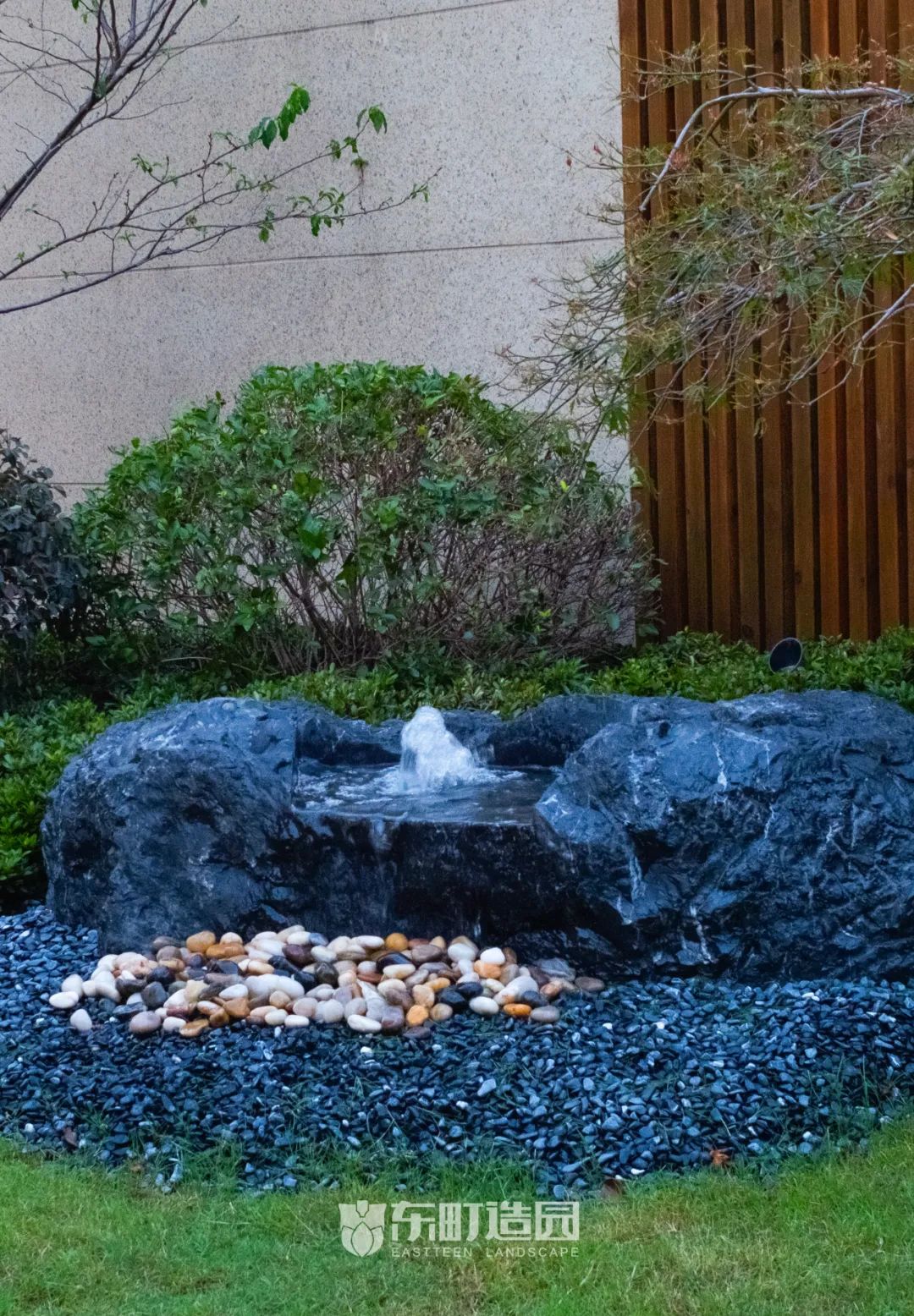 上海 70㎡中式庭院 | 枯山水涟漪映罗汉松-31