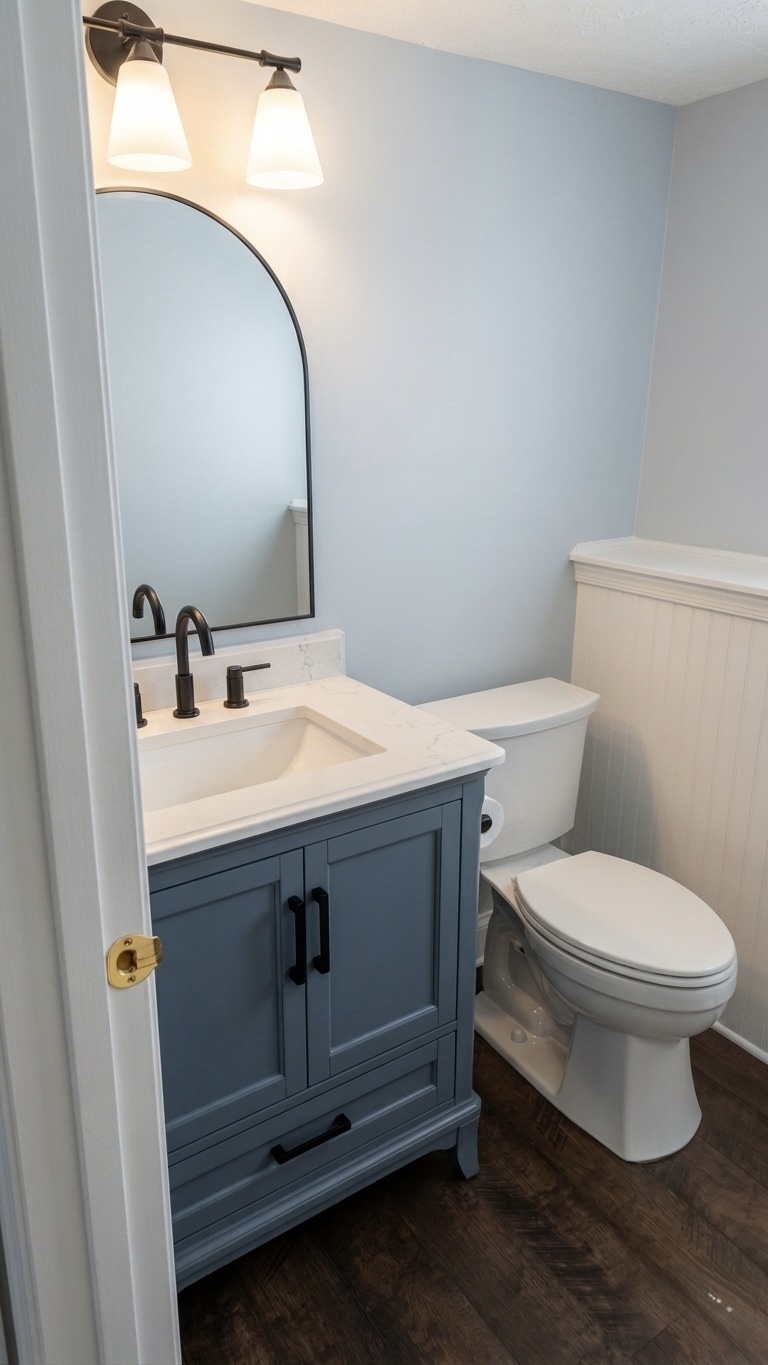 Powder Room & Office Floor Refresh-0