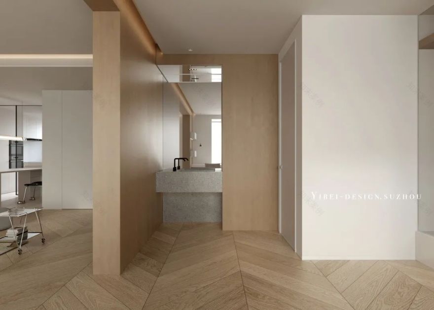 纯白极简原木空间丨中国苏州丨YIBEI DESIGN-19