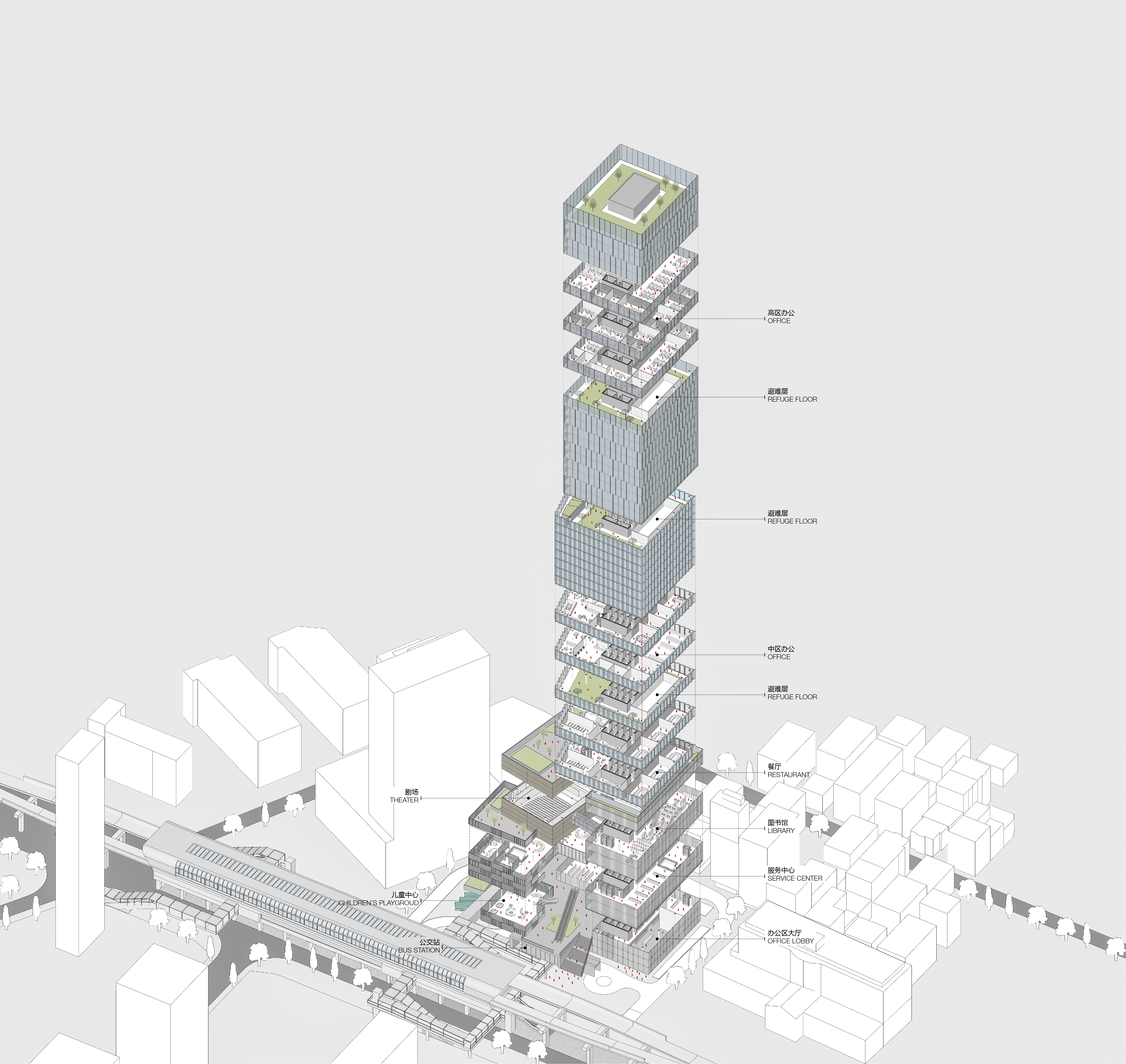 深圳莲润办公塔和文化中心丨中国深圳丨深圳华筑建筑与工程设计有限公司-12