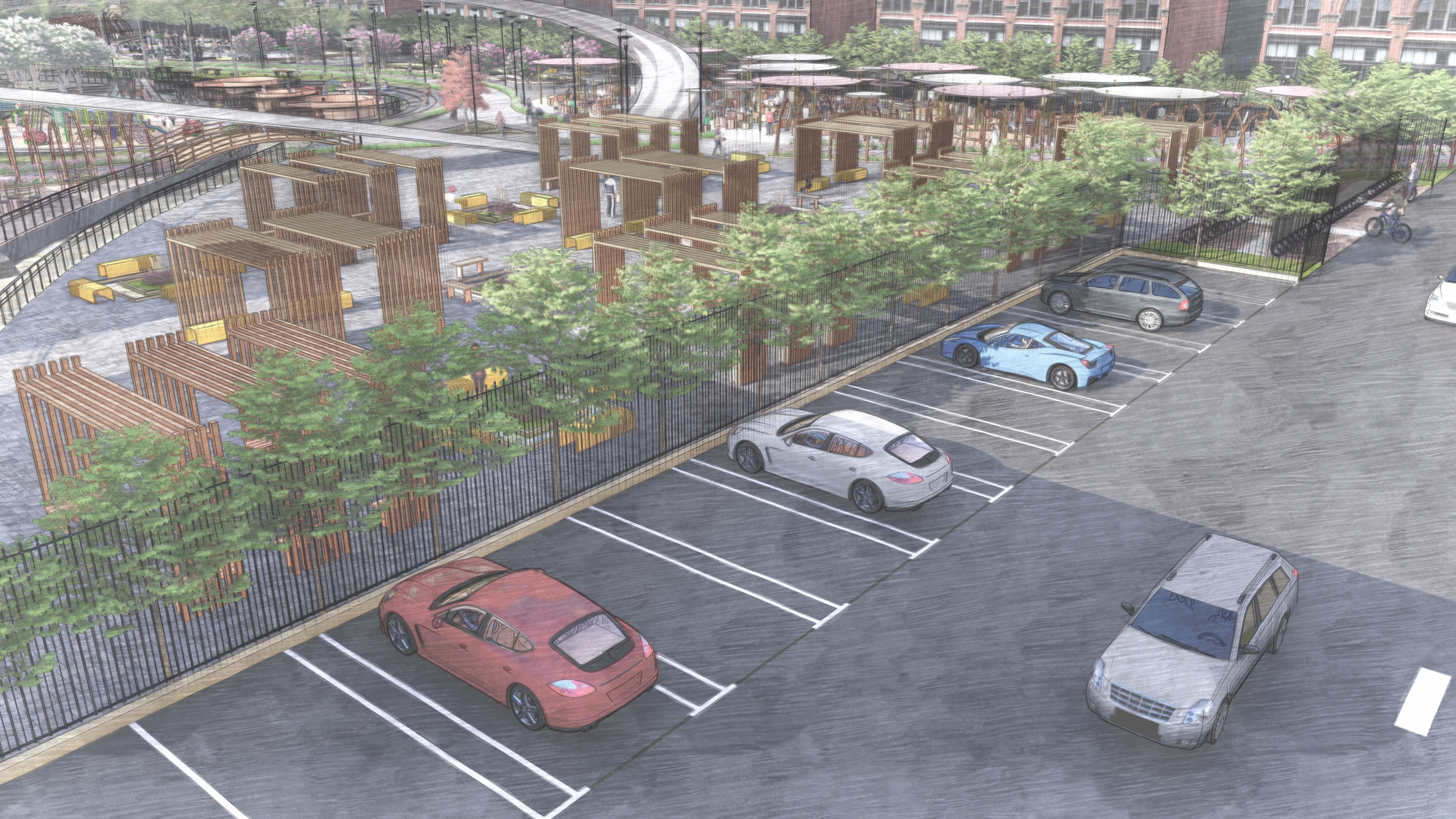 leqaa 广场，景观项目-41