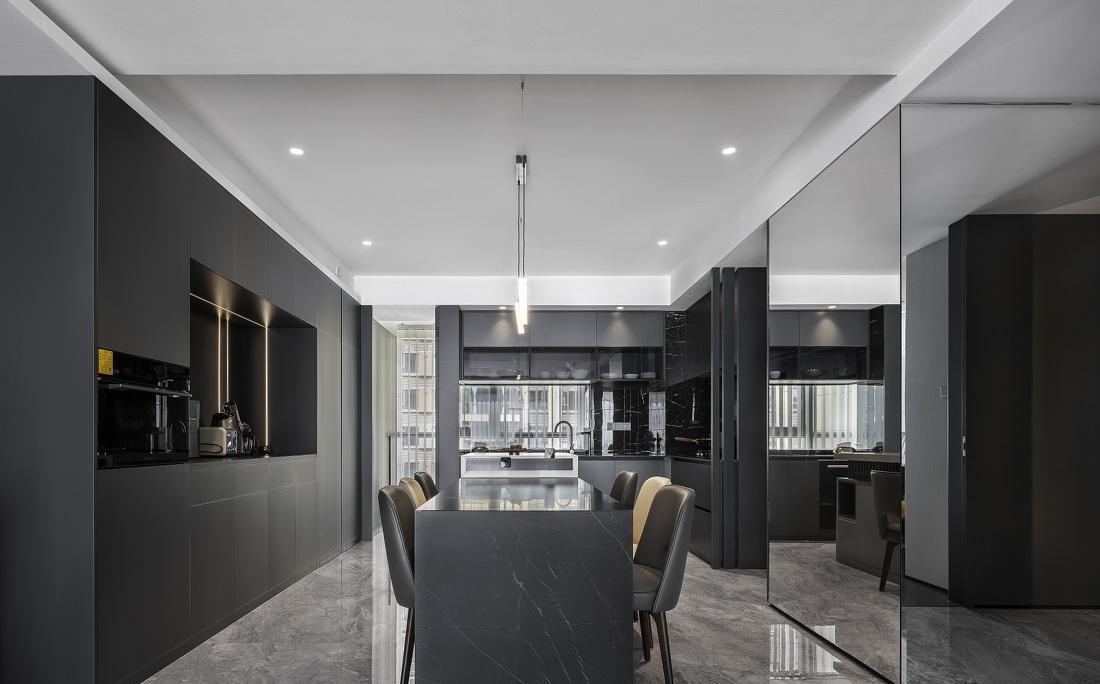 黑白琴键 - 融合硬朗与温柔的现代简约家居设计-8