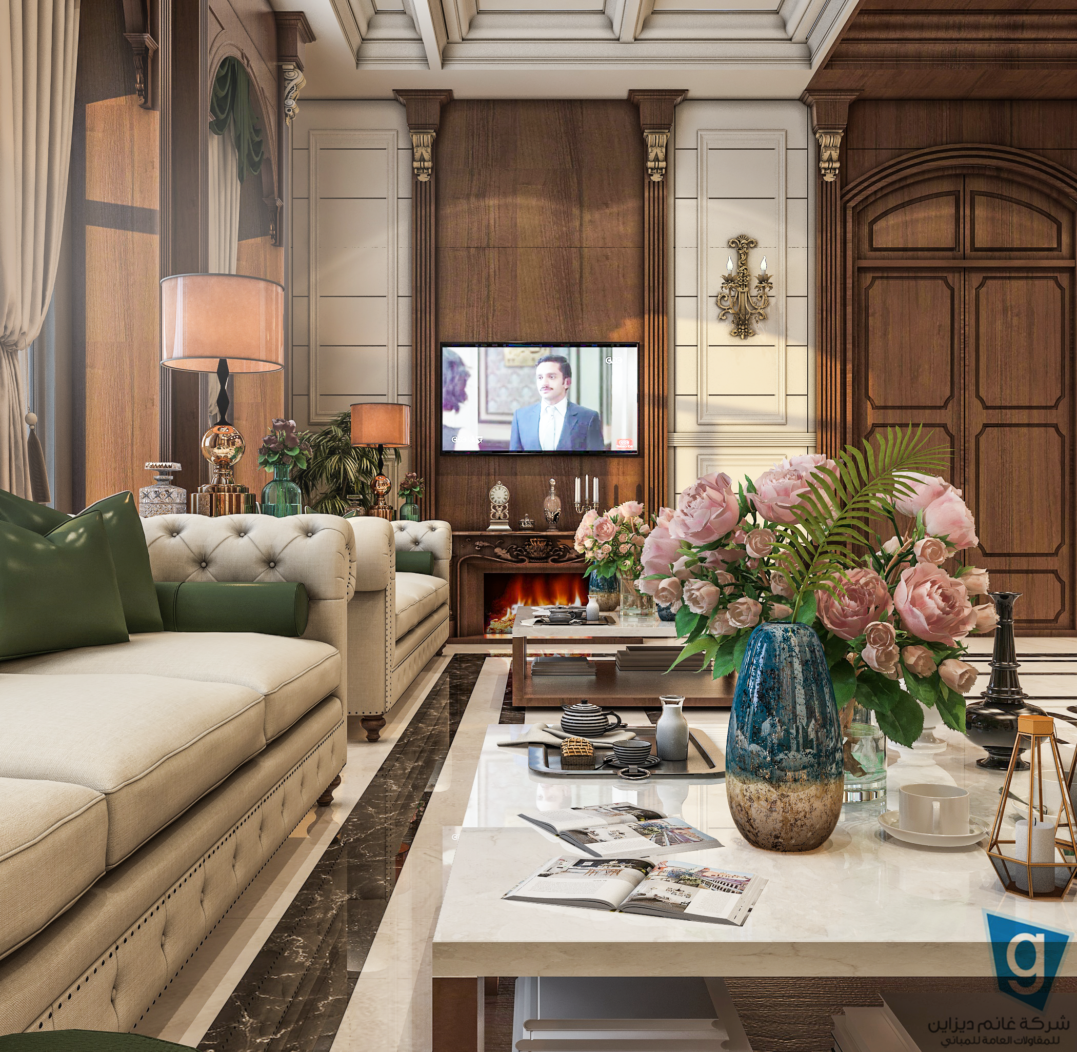 Classic Wooden Reception-4