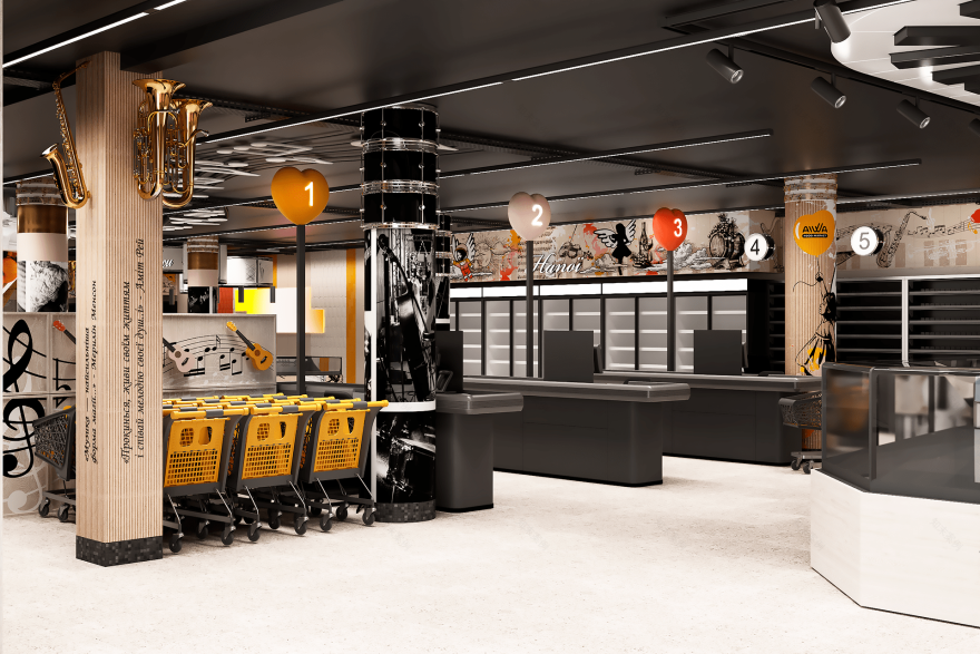 AIWA MARKET 超市室内设计丨乌克兰文尼察丨Julia Vin-56