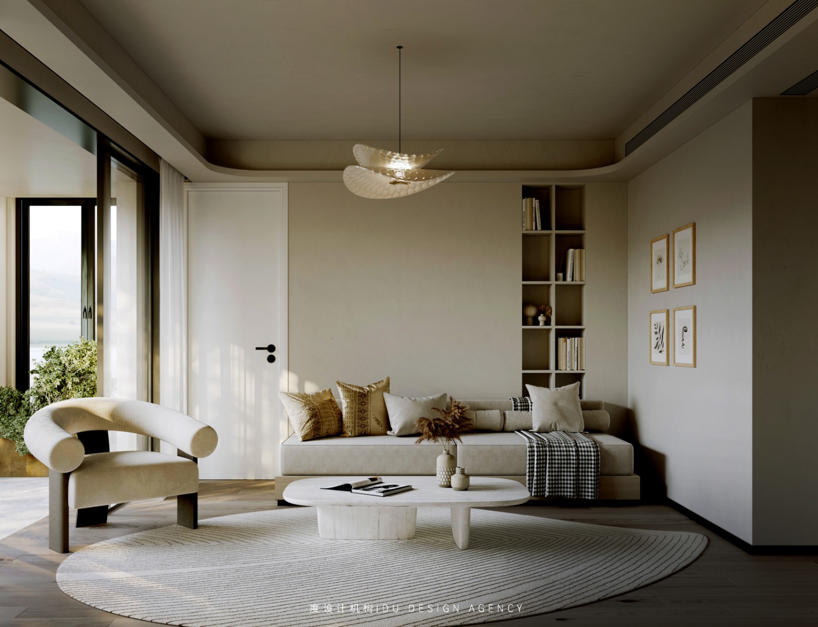 现代简约客厅设计案例-7