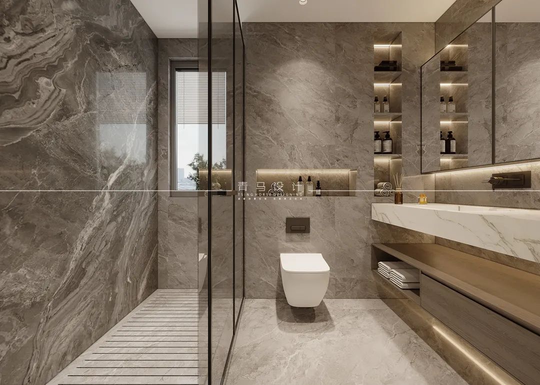 龙湖景粼天序平层设计丨青马别墅空间设计-36