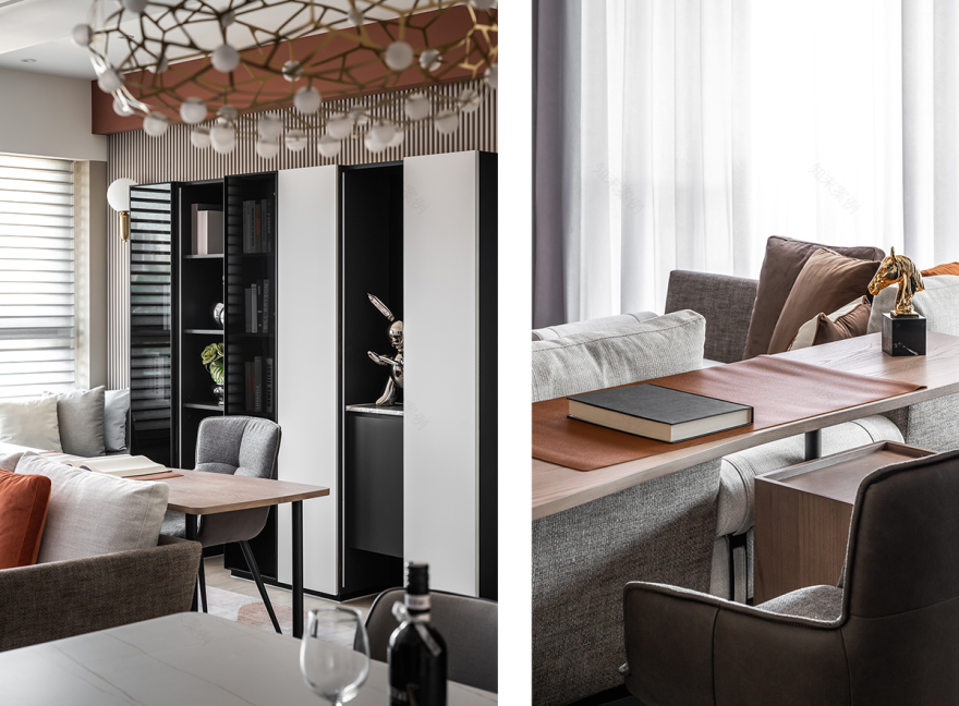 97㎡轻奢风两居室-12