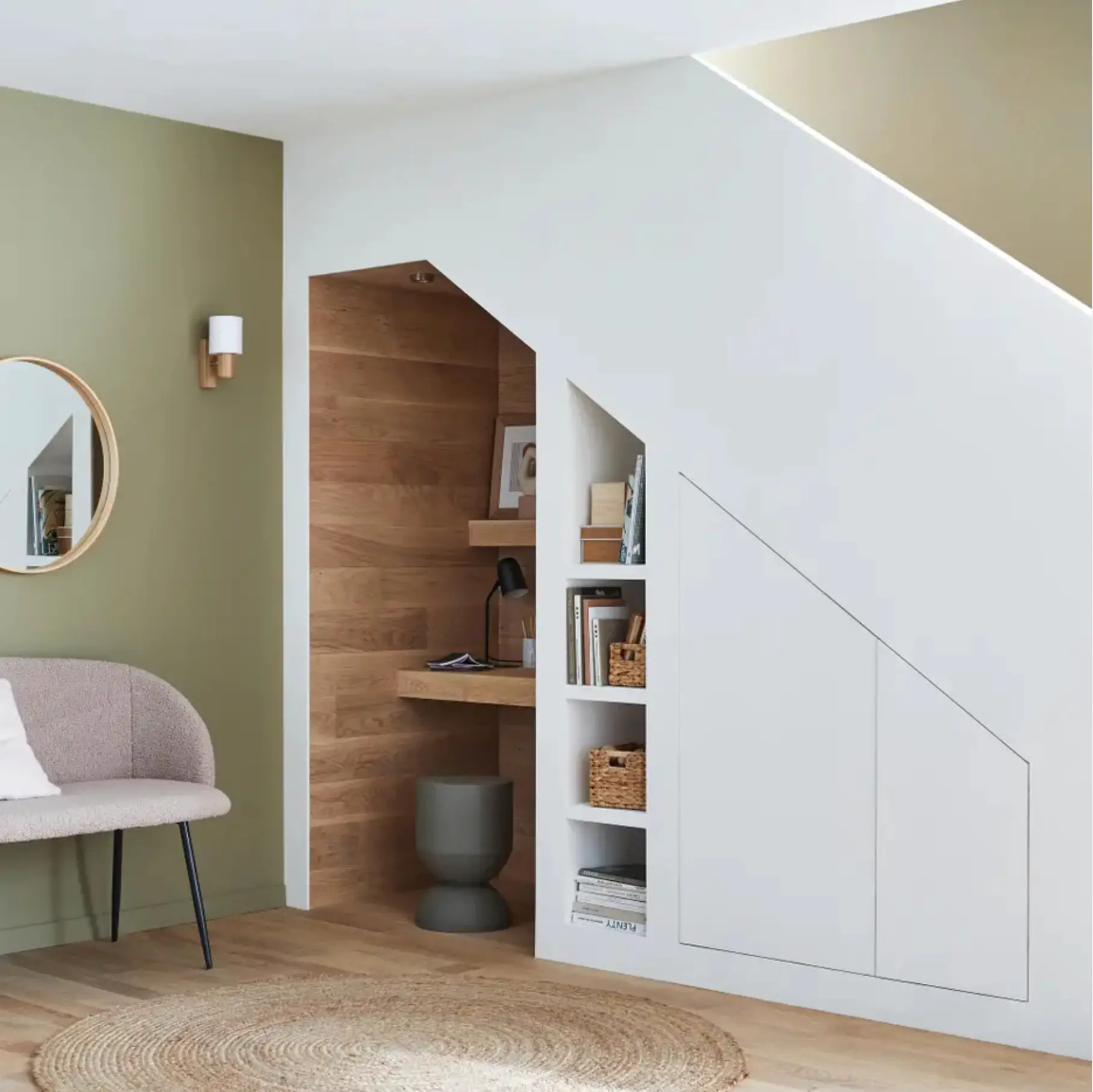 利用楼梯下的空间 | 三种创意设计方案-1