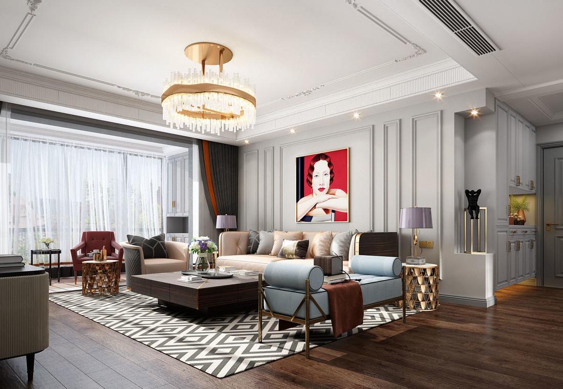 
尚晓明丨云端点墨设计 -180平层/午后红茶 -0