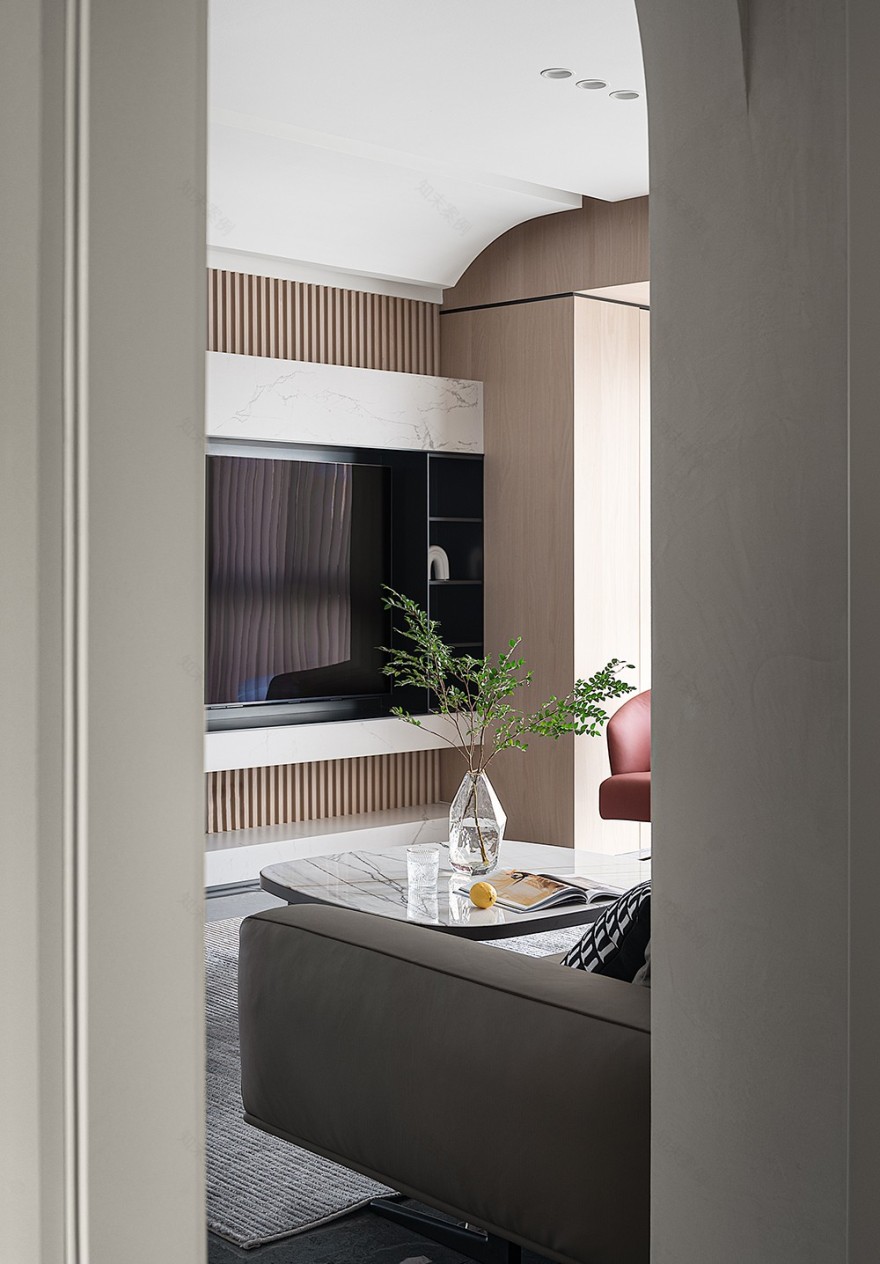 治愈系暖调现代简约丨中国杭州丨尔上空间设计团队-15