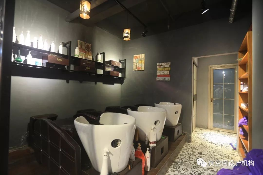 洛阳 LJ 烫染潮店,黑铁工业风的设计魅力-17