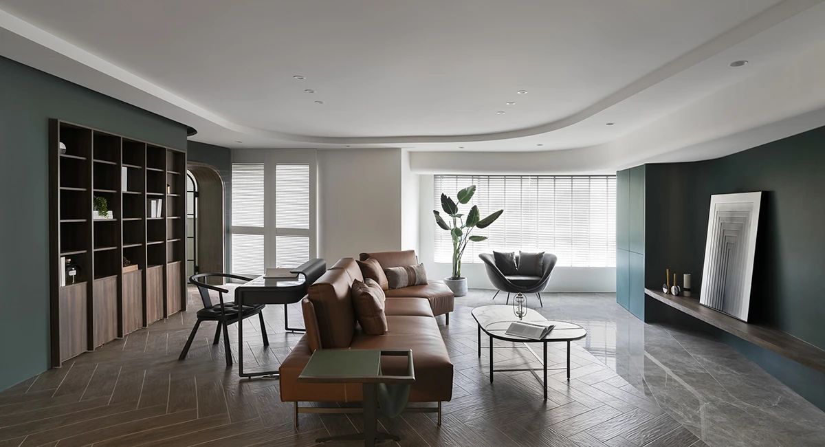 弧线美大平层设计-14