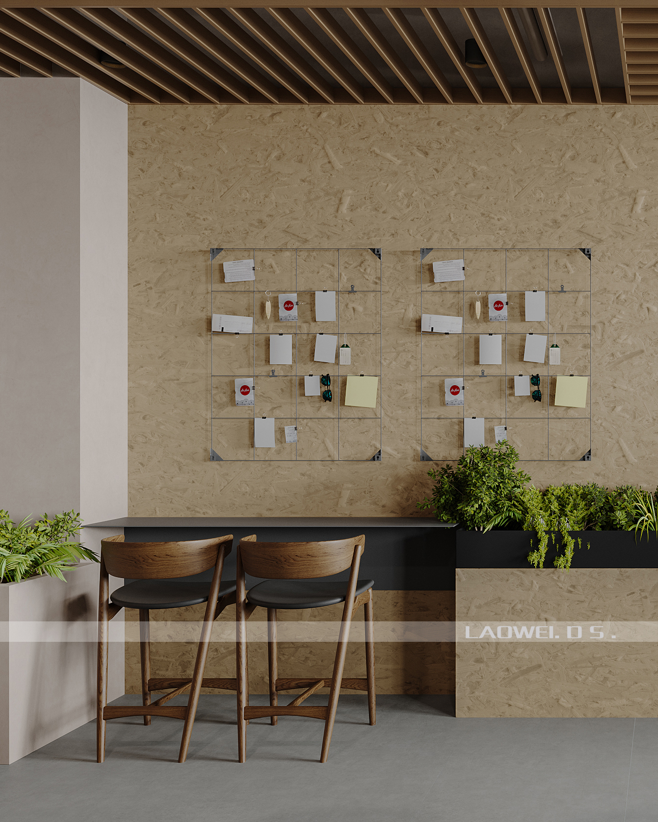 侘寂办公区渲染-5