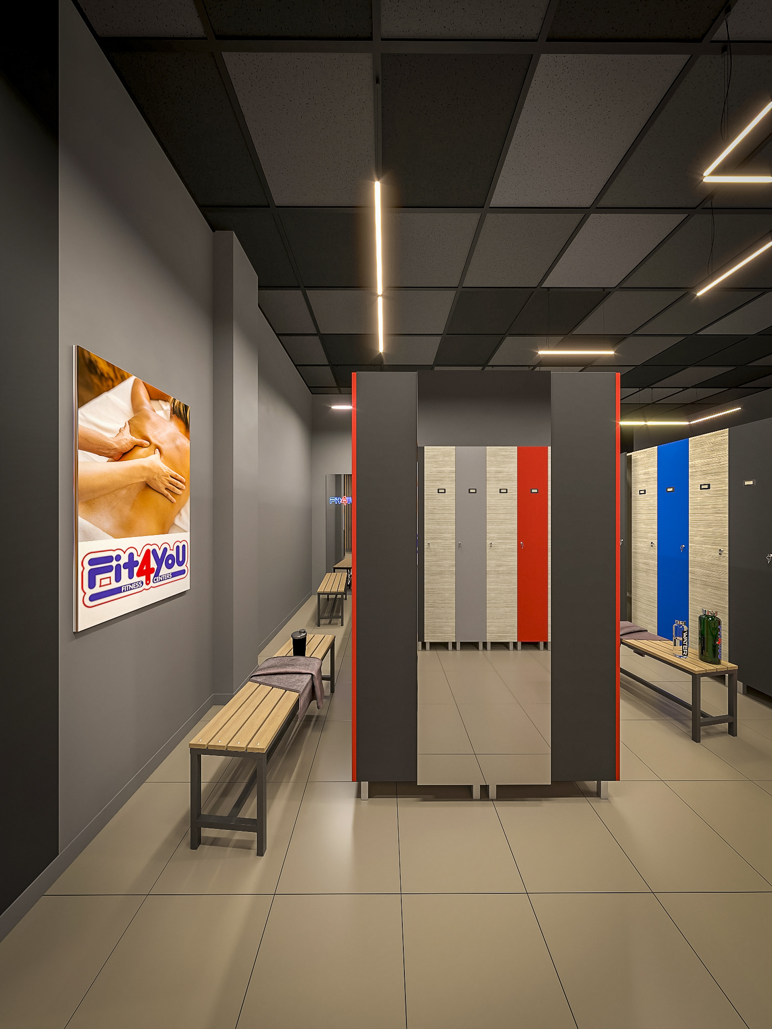 Fit4You 健身中心室内设计丨Planar Architecture Design Studio-18