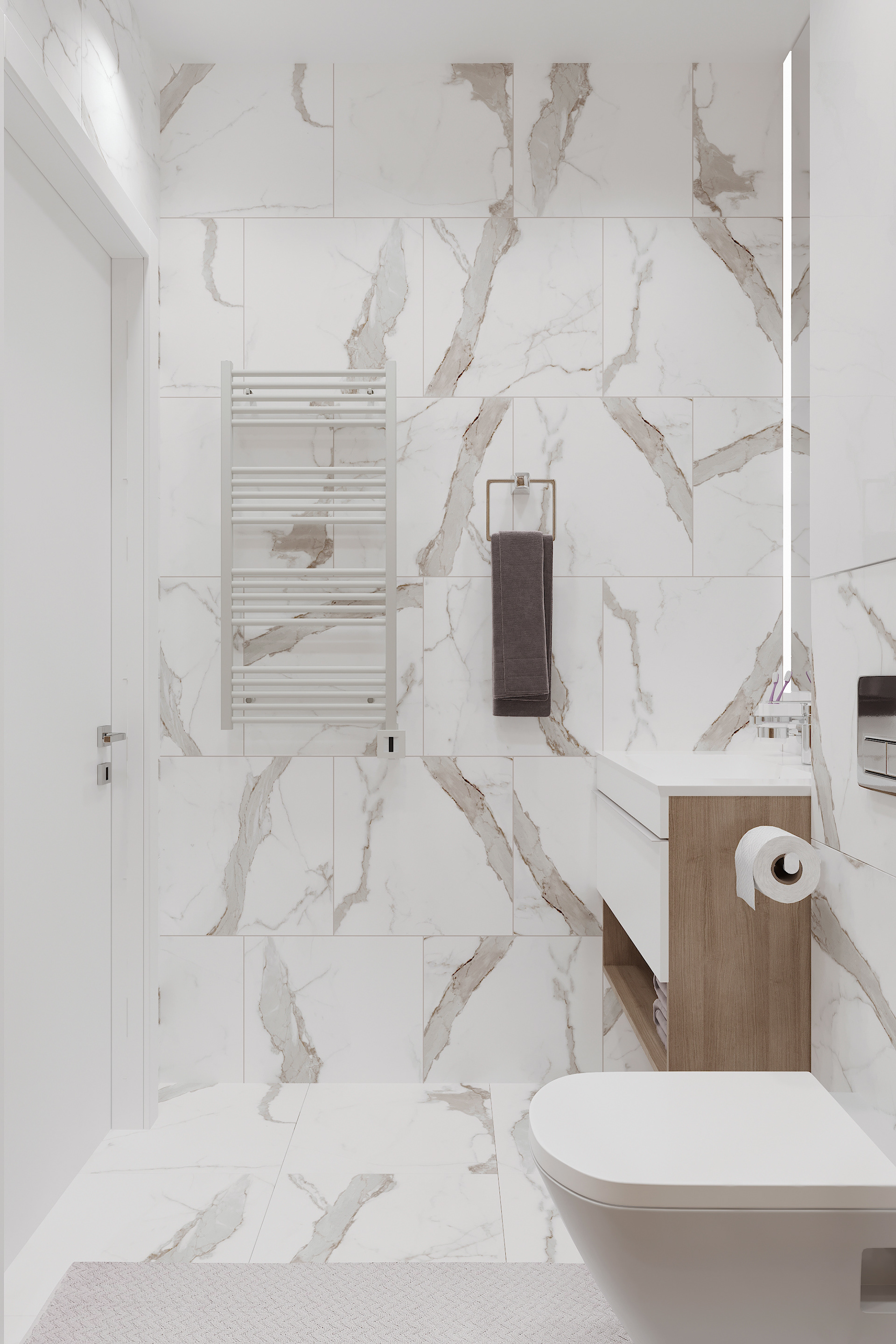 现代风格主卧室设计丨Katushhha 设计与装修工作室-7