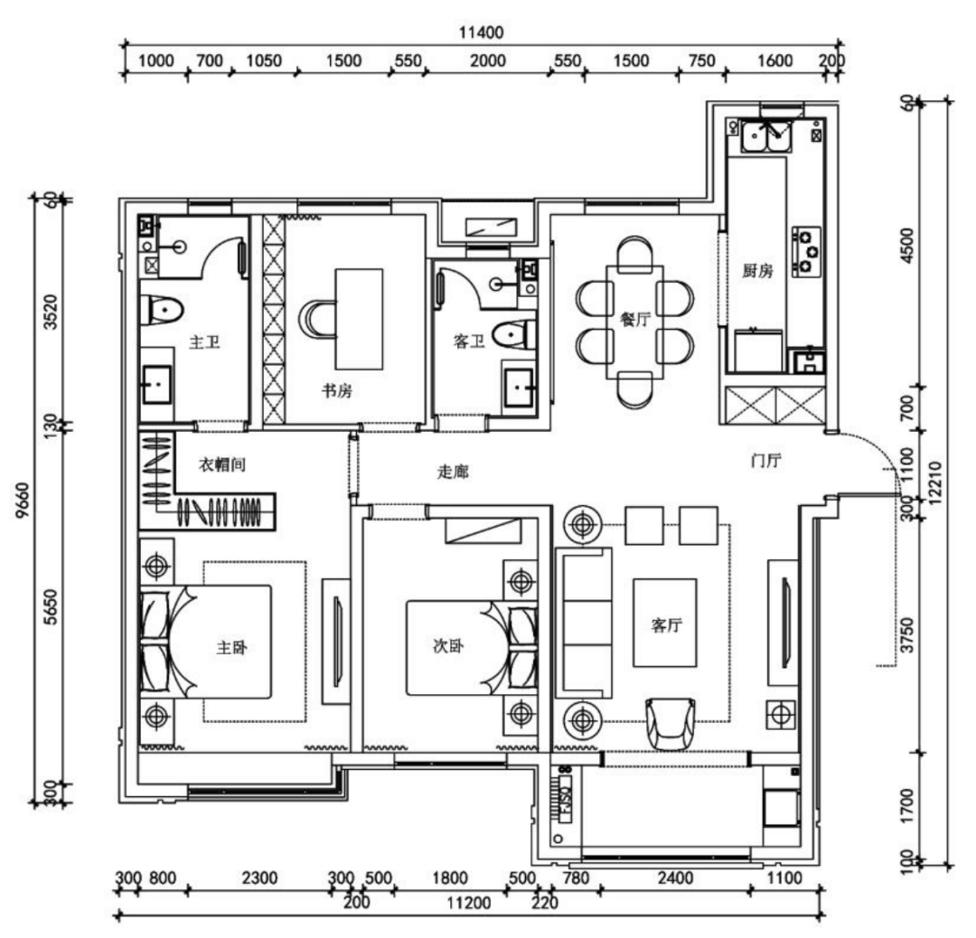 兖州锦绣城 220㎡诗意雅居丨金螳螂·家济宁店-12