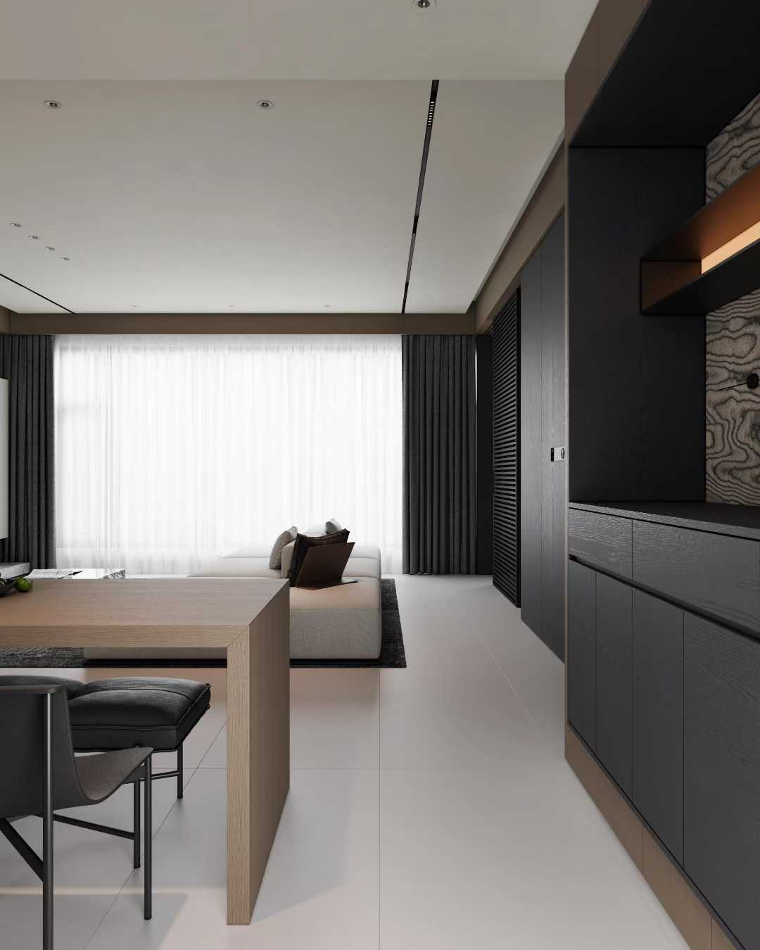 黑白木色结合的意式极简-3