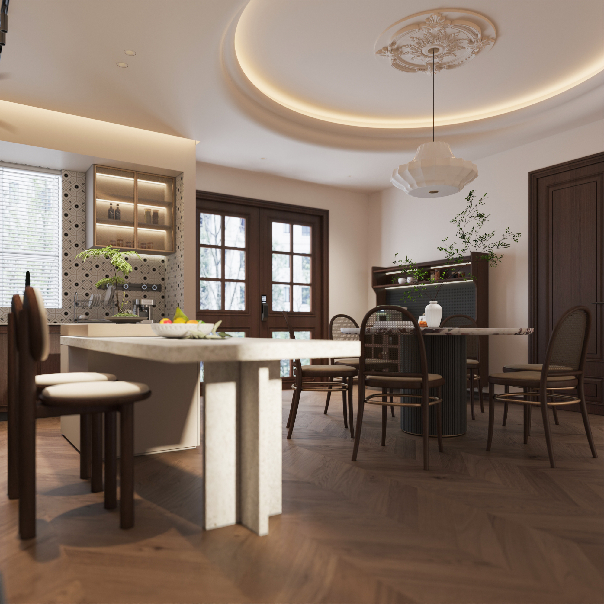 武汉-城投-瀚城璞岸 法式中古风别墅设计-6