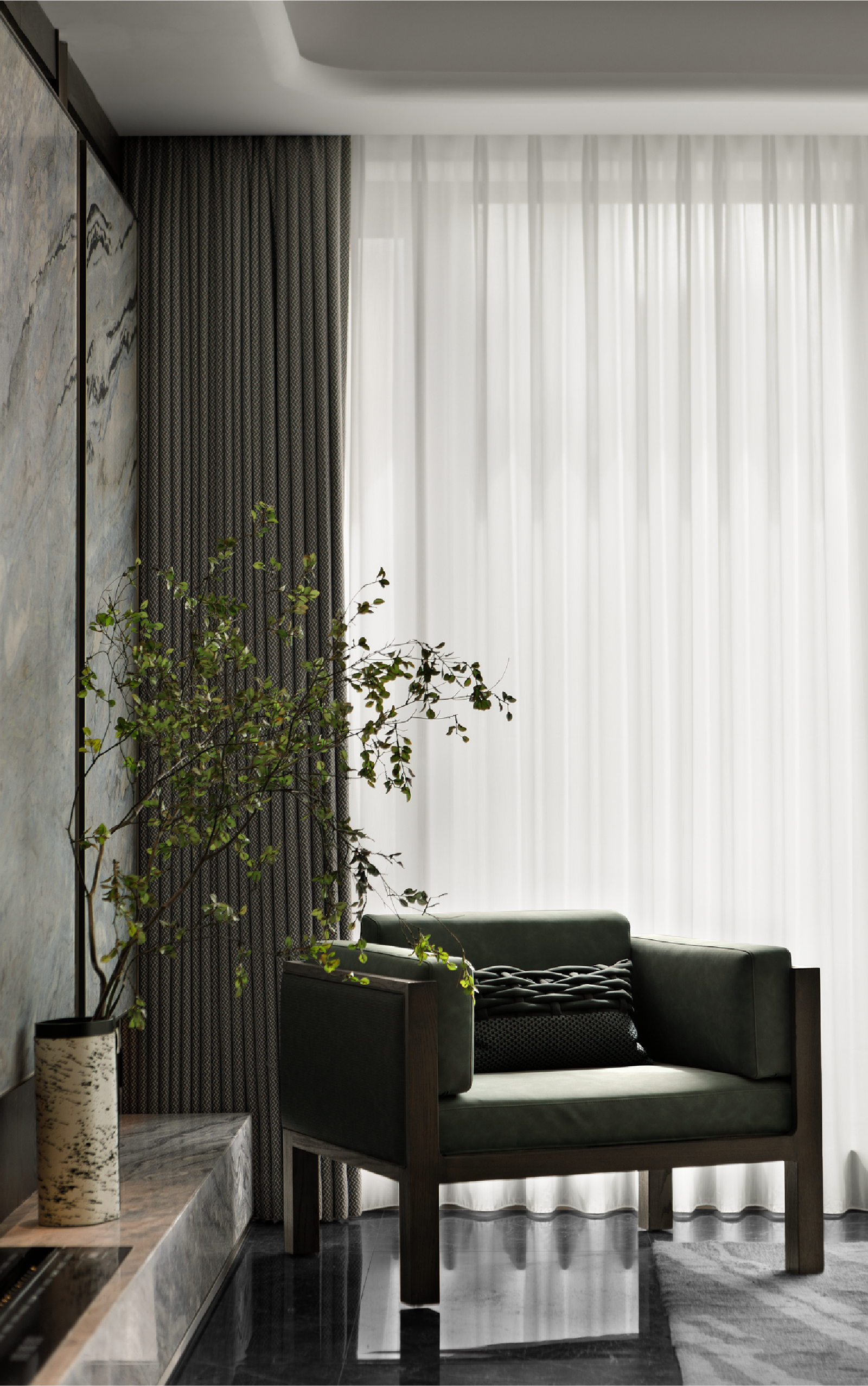 龙湖滨江·云河颂样板房户型设计丨中国成都丨DAS大森设计-15