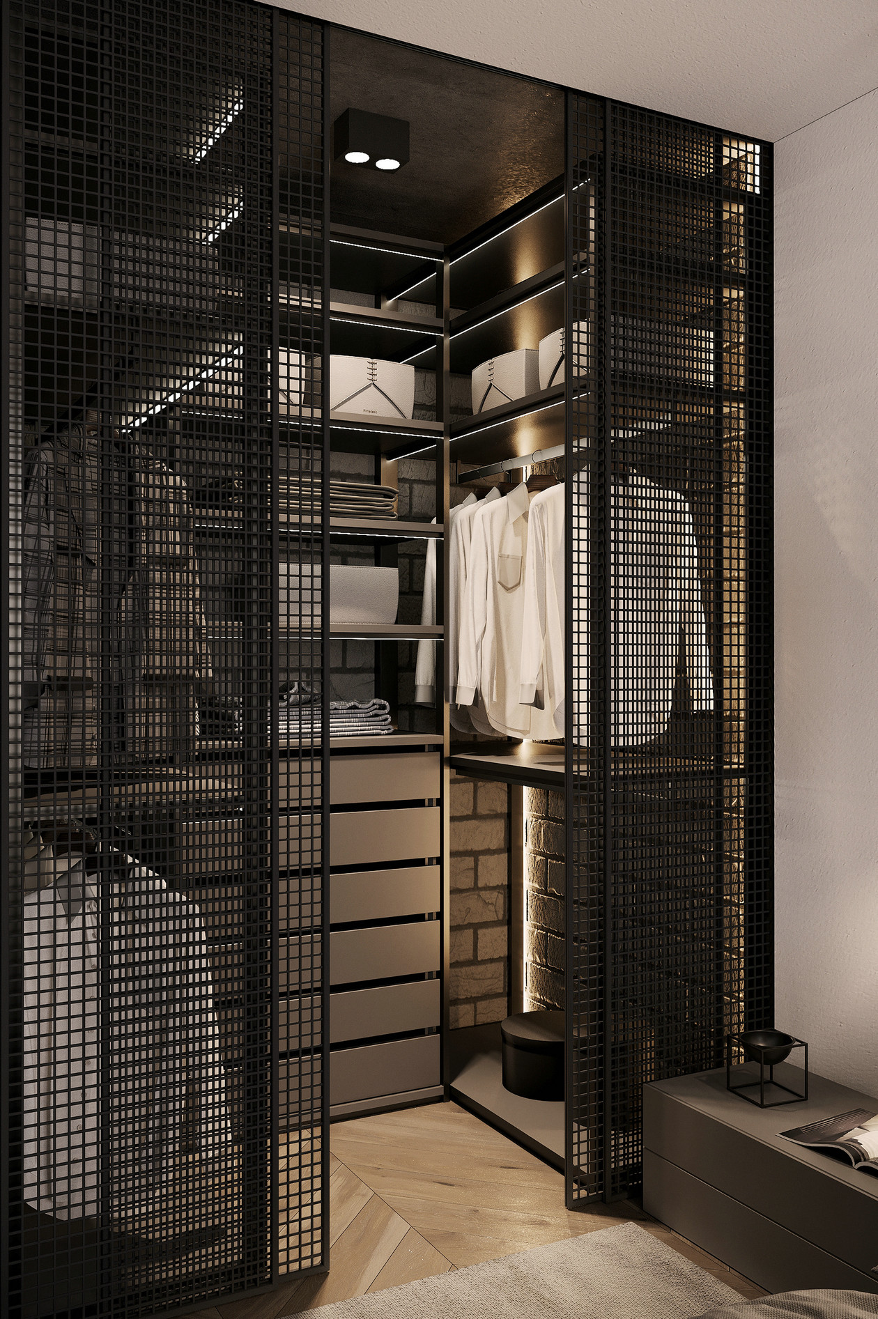 高级黑色系公寓设计-17