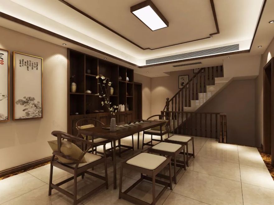 新中式风格万科渝园设计,融合环境风水与空间哲学-34