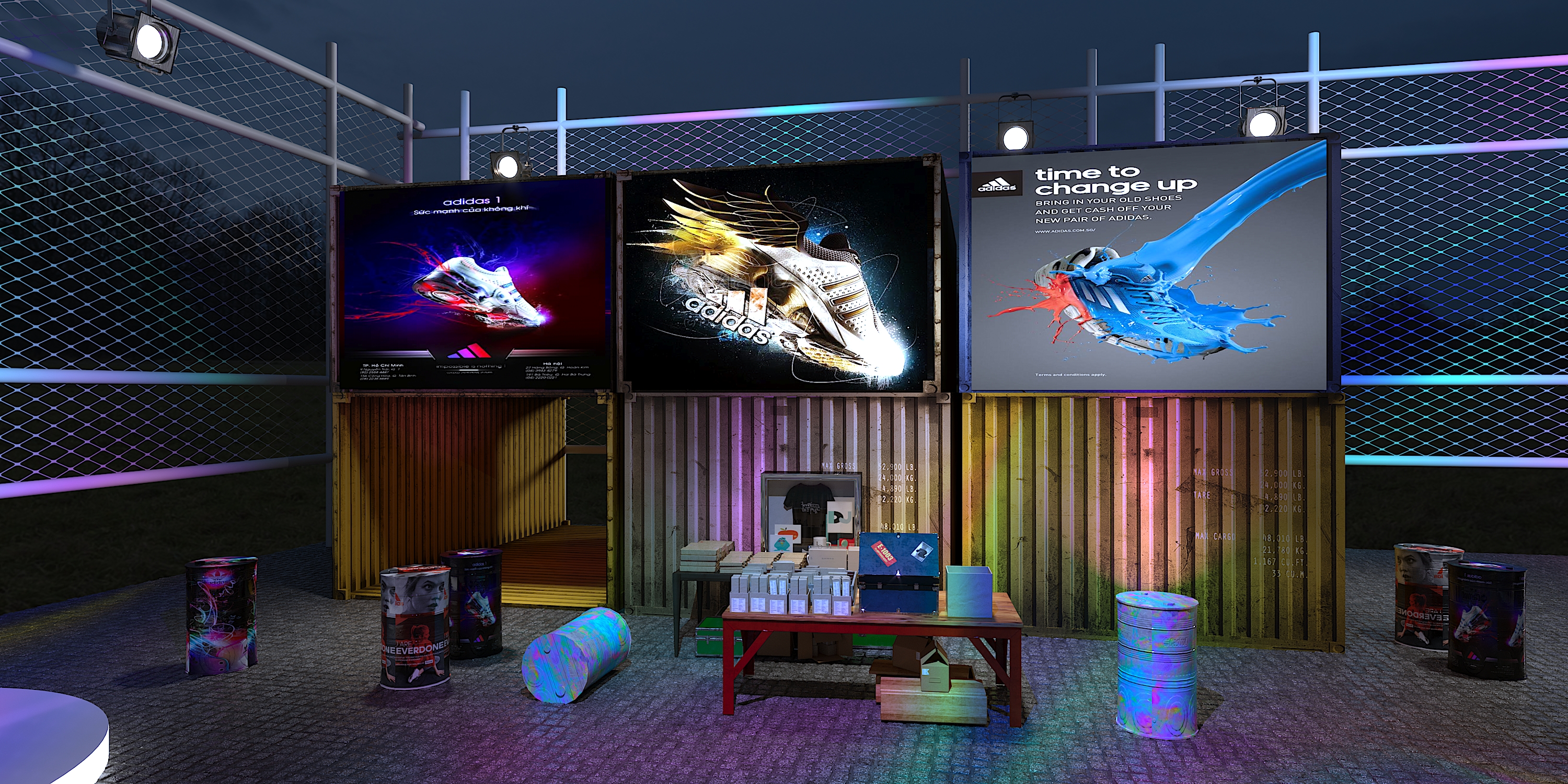 Adidas event with stage-7