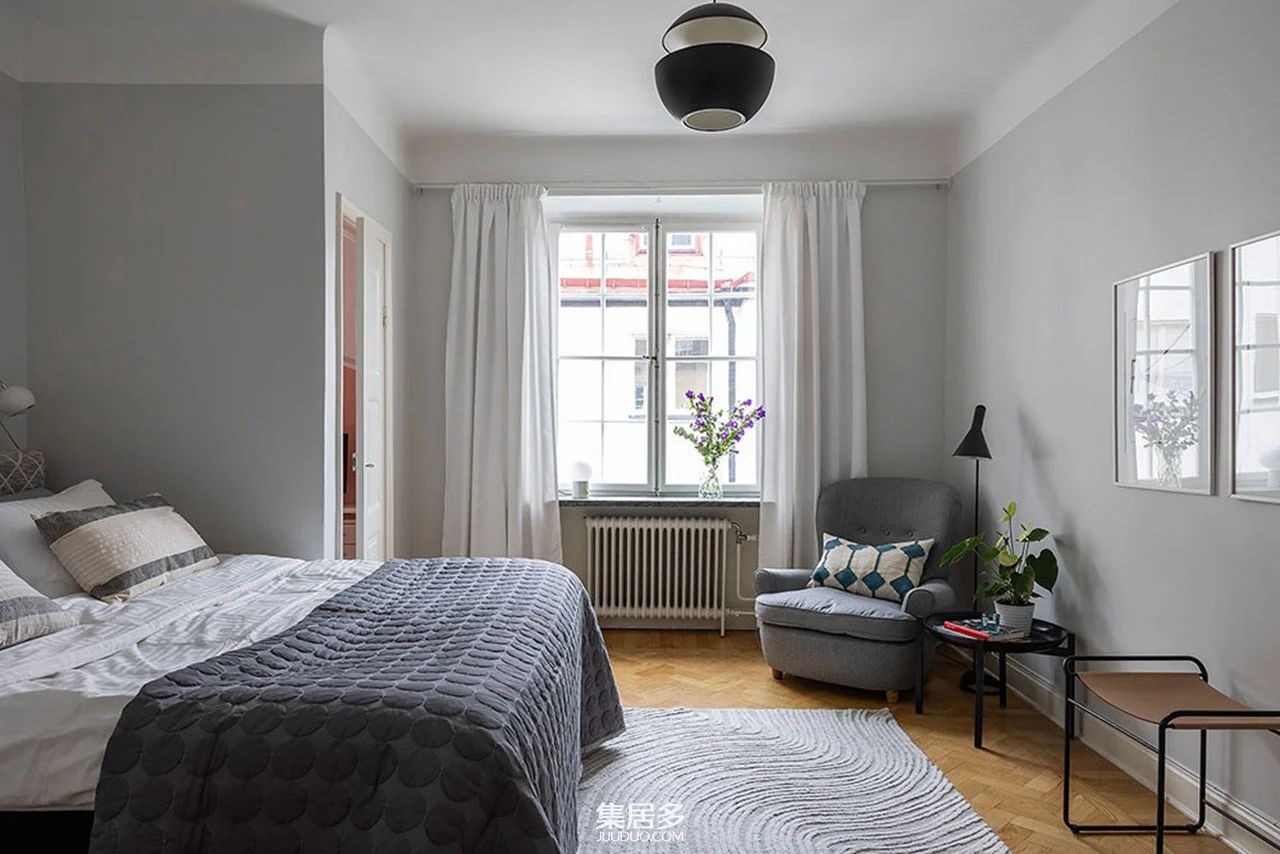 瑞典冷色调住宅-19