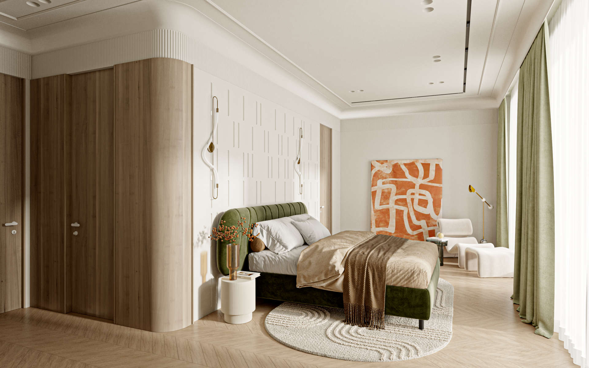 欧式二居室室内设计丨Attico Interiors-23