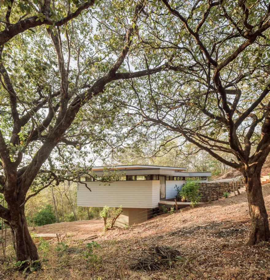 悬浮叶屋 · 绿色走廊中的生态住宅-11