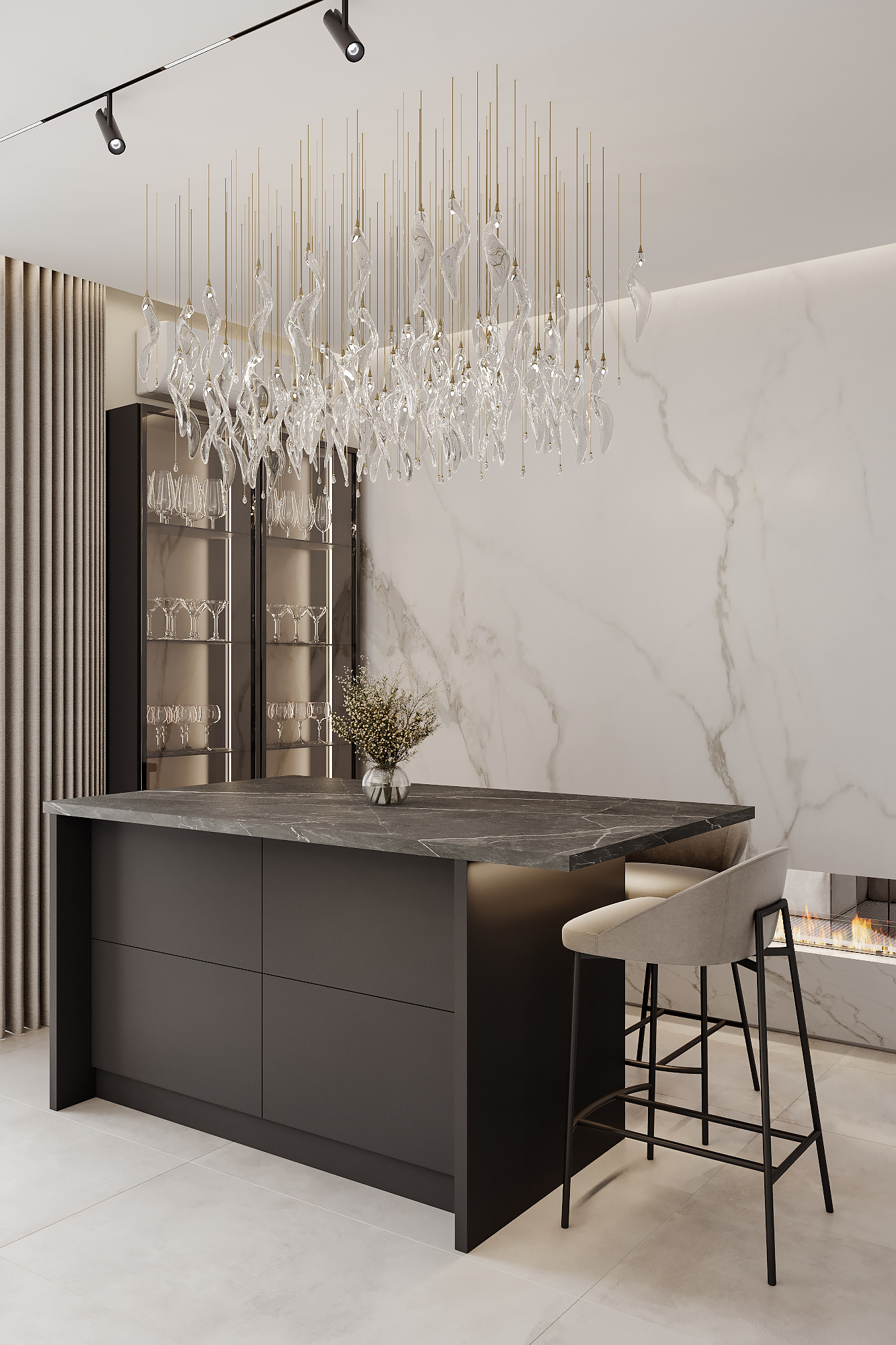 维尔纽斯，厨房与客厅区域 （注：Vilniy 可能是Vilnius维尔纽斯的拼写错误 ） 丨乌克兰-11