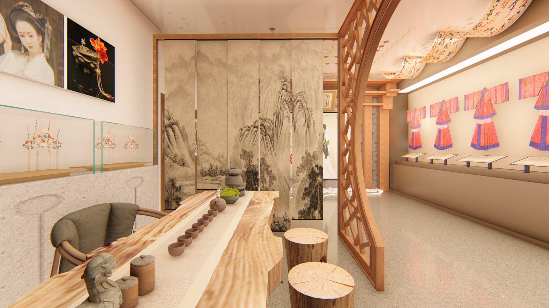 汉服体验馆设计效果图-5